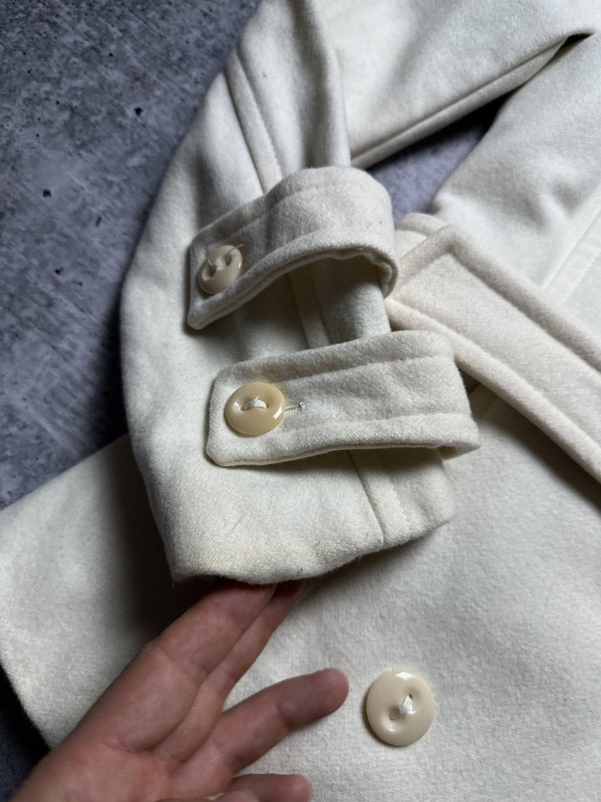 Versace Jeans Couture Vintage 90s Versace Jeans Couture Wool Coat Jacket Size M / US 6-8 / IT 42-44 - 8 Thumbnail