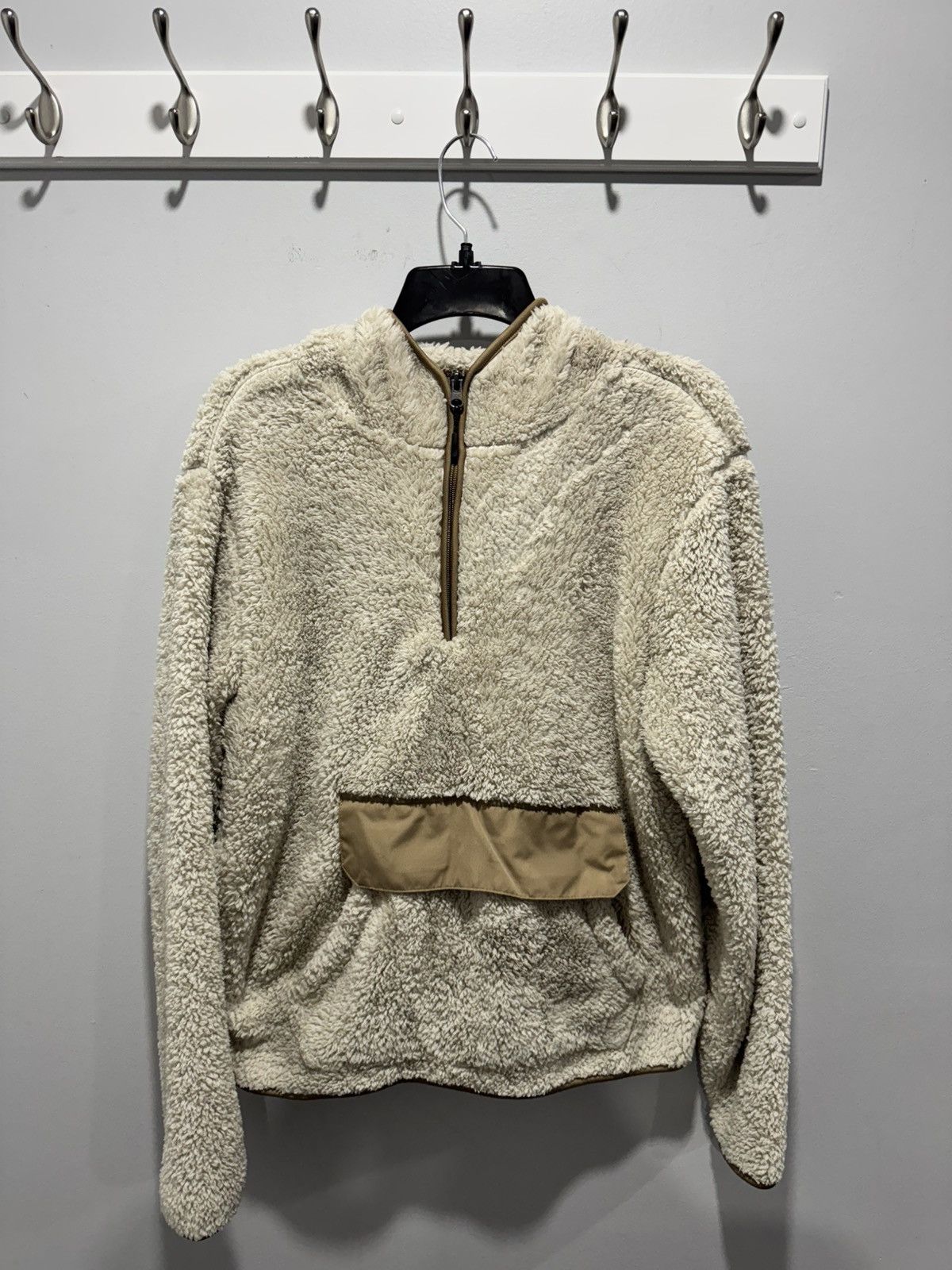 Old Navy Old Navy Quarter Zip Sherpa Fleece Hoodie Size: Medium Size US M / EU 48-50 / 2 - 1 Thumbnail