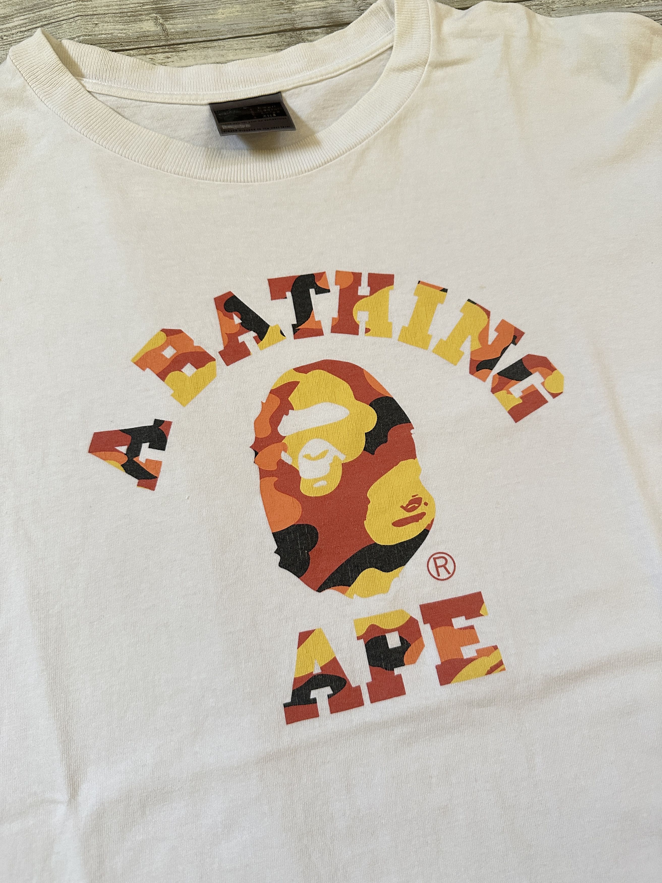 Bape College Logo Tee Size US XL / EU 56 / 4 - 1 Thumbnail