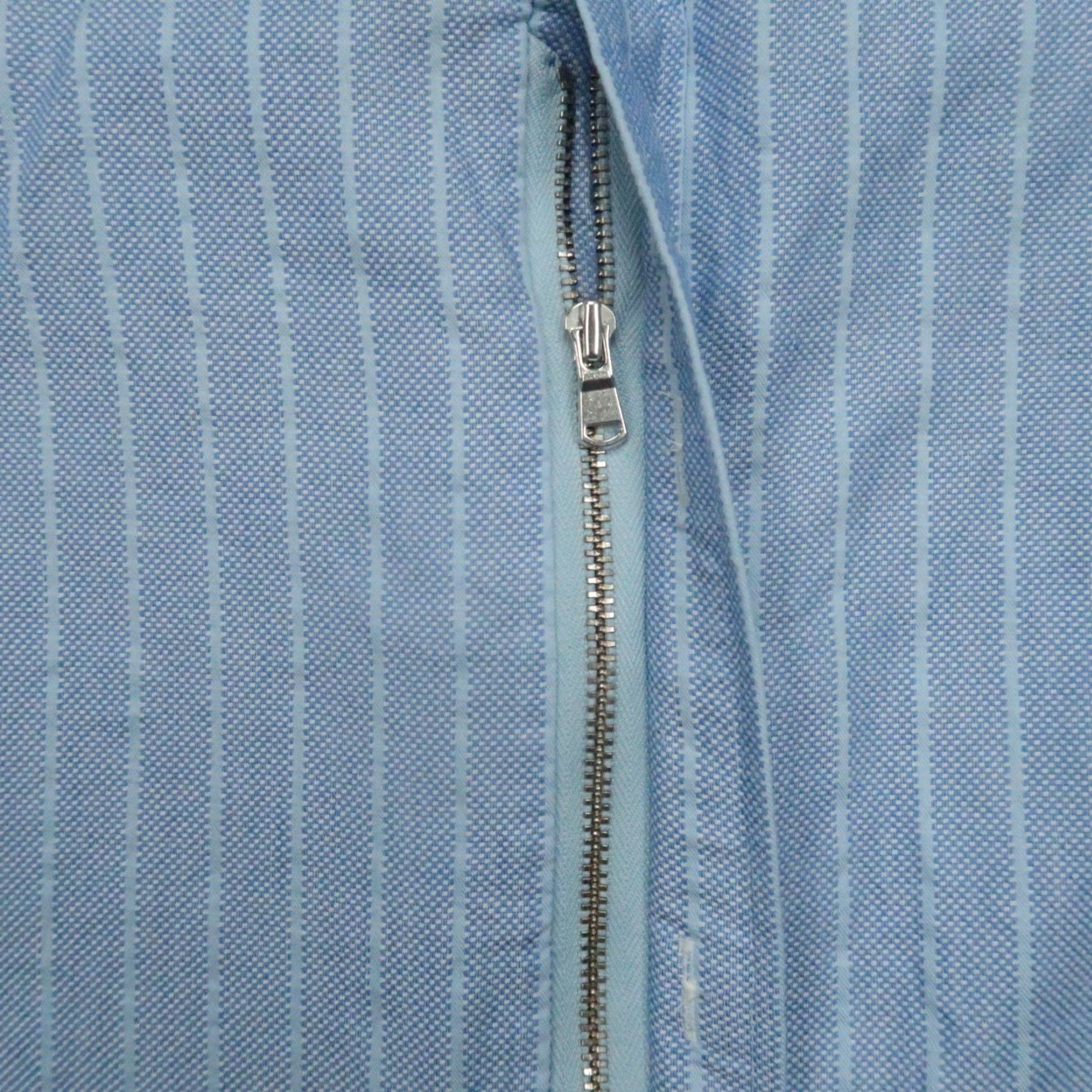 Vintage VINTAGE Teddy Stratford Shirt Mens Extra Large 5 Blue Zip Fit Two Pocket Oxford Striped Size US XL / EU 56 / 4 - 4 Thumbnail