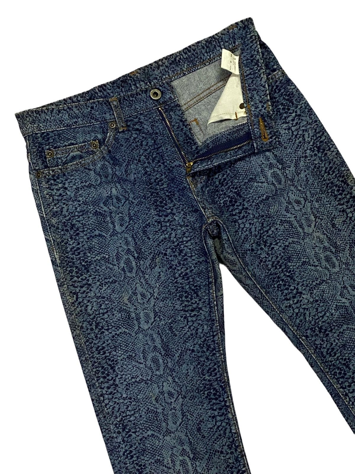 Hysteric Glamour Rare‼️Hysteric Glamour Snakeskin Denim Pants Size US 29 - 16 Thumbnail