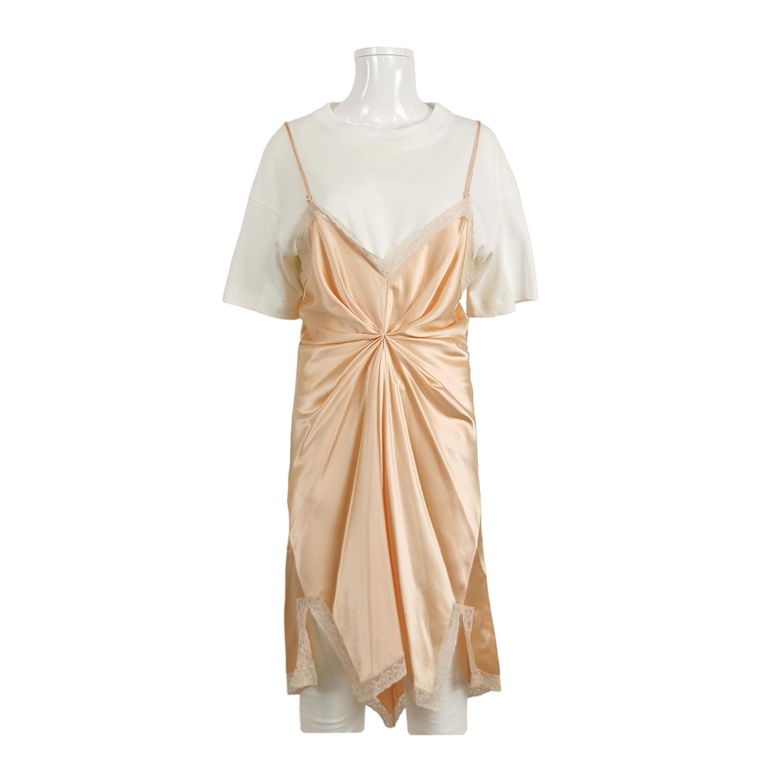 Alexander Wang Alexander Wang Silk Patchwork Midi Dress Size 4 Size S / US 4 / IT 40 - 1 Thumbnail