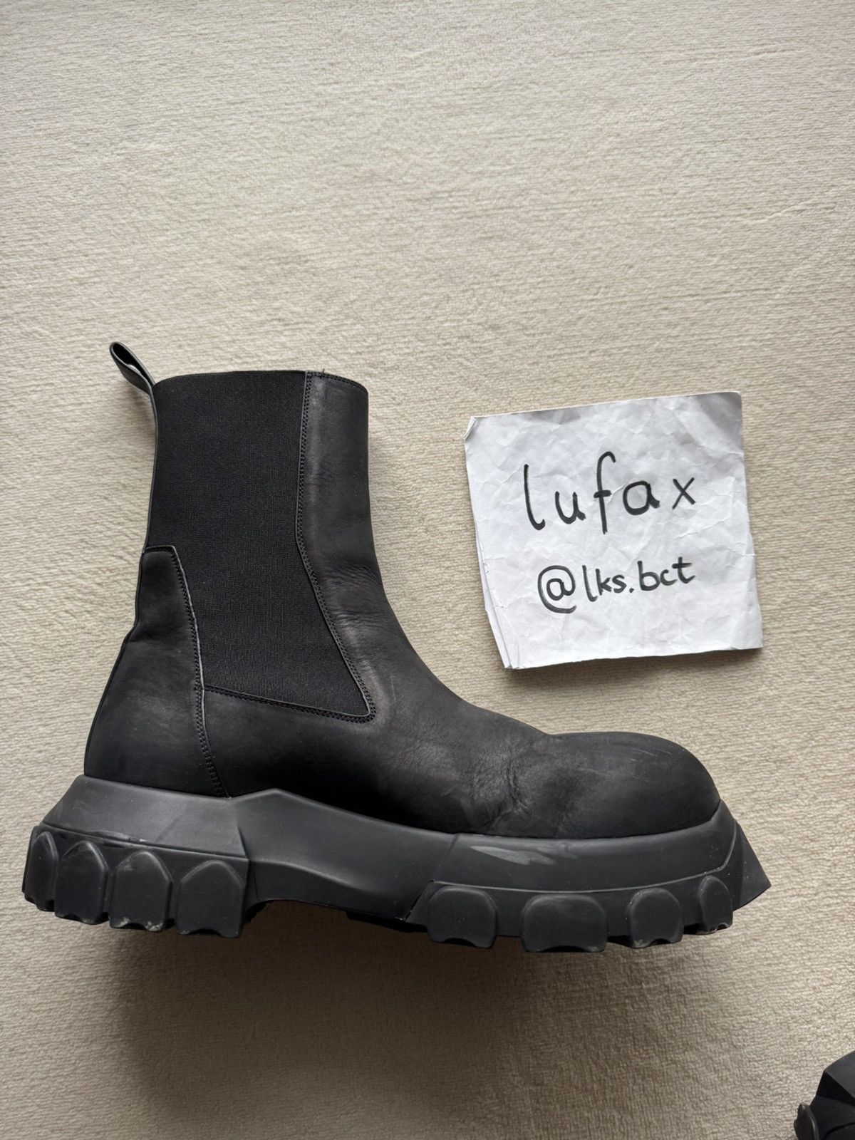 Rick Owens FW24 POTERVILLE BEATLE BOZO TRACTOR BOOTS SIZE 44 Size US 11 / EU 44 - 9 Thumbnail