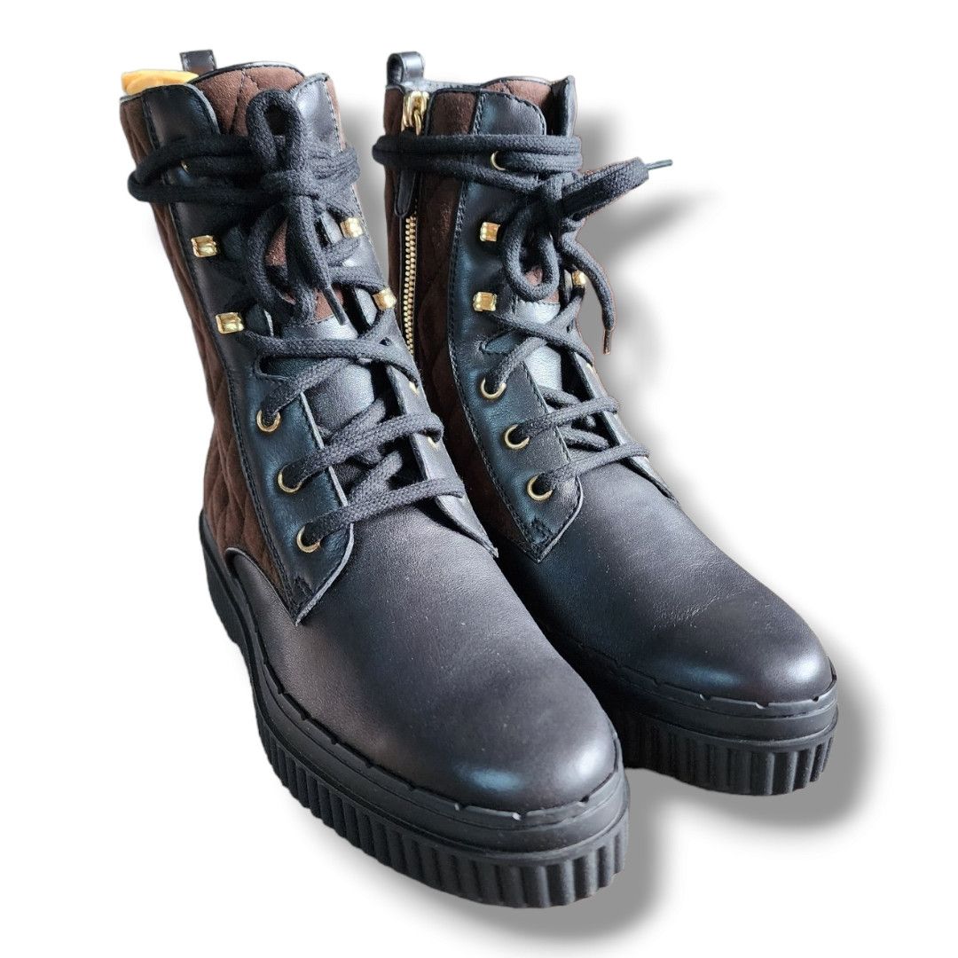 Tod's Tod's Diamond Quilted Lace-up Boot Size 34.5 (US 4.5) Size US 4.5 / IT 34.5 - 12 Thumbnail