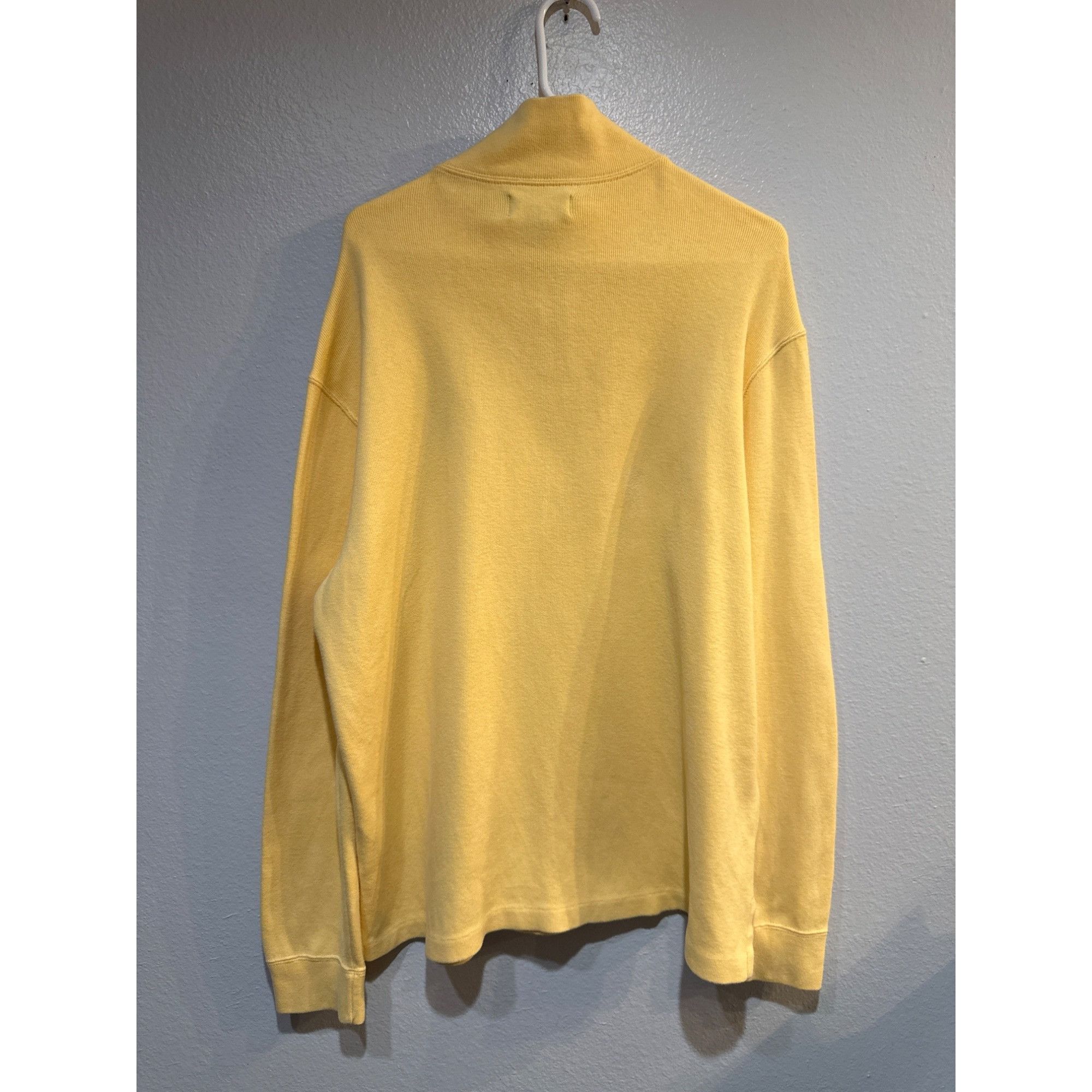 Polo Ralph Lauren Polo Ralph Lauren Lg Yellow Quarter Zip Long Sleeve Knit Swe Size US L / EU 52-54 / 3 - 6 Thumbnail