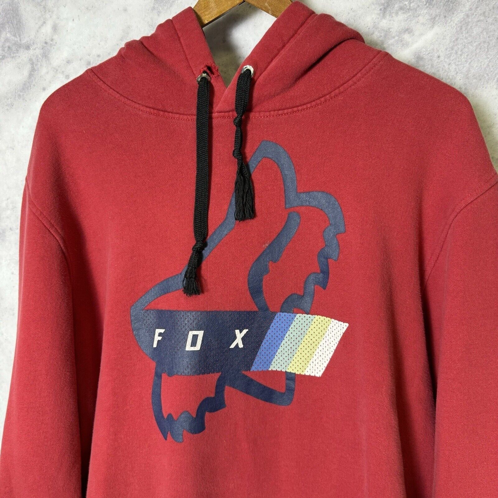 Fox Racing Fox Racing Hoodie Mens Large L Red Pullover Hoodie Size US L / EU 52-54 / 3 - 3 Thumbnail