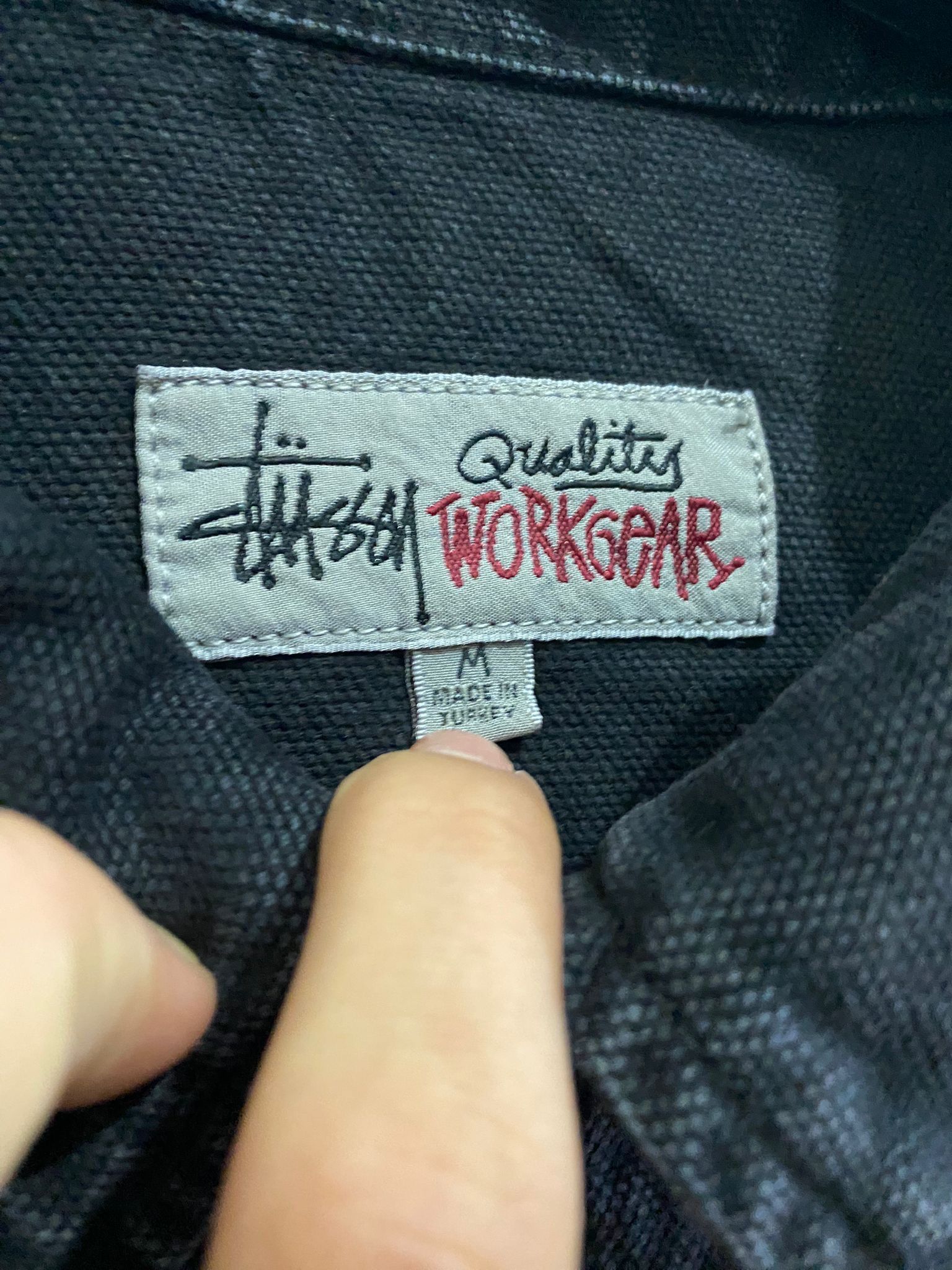 Stussy STÜSSY WASHED CANVAS ZIP LONG SLEEVE SHIRT Size US M / EU 48-50 / 2 - 7 Thumbnail