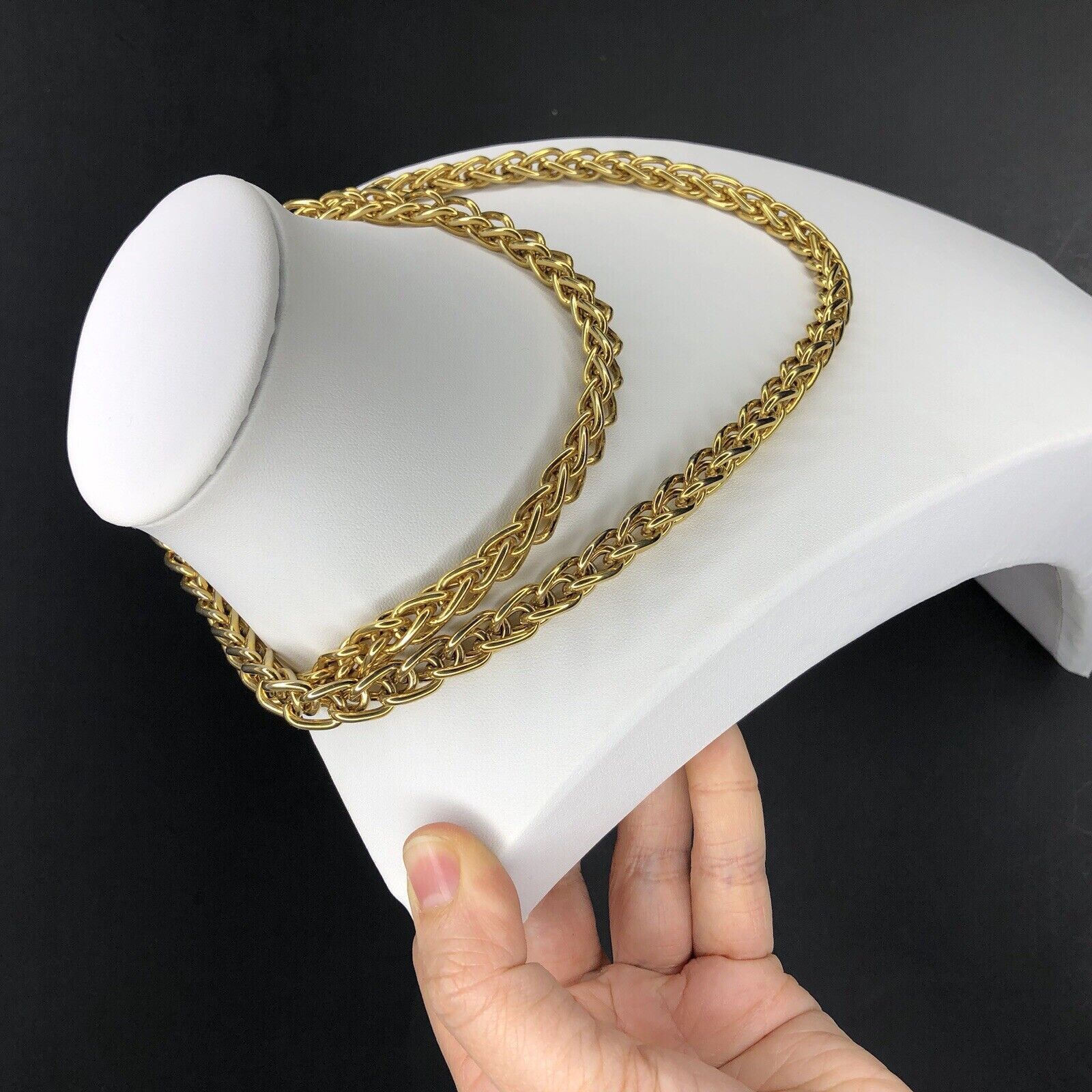Monet Y2K Monet Signed Gold Tone Rope Link 9mm Thick Chain 36" Size ONE SIZE - 3 Thumbnail