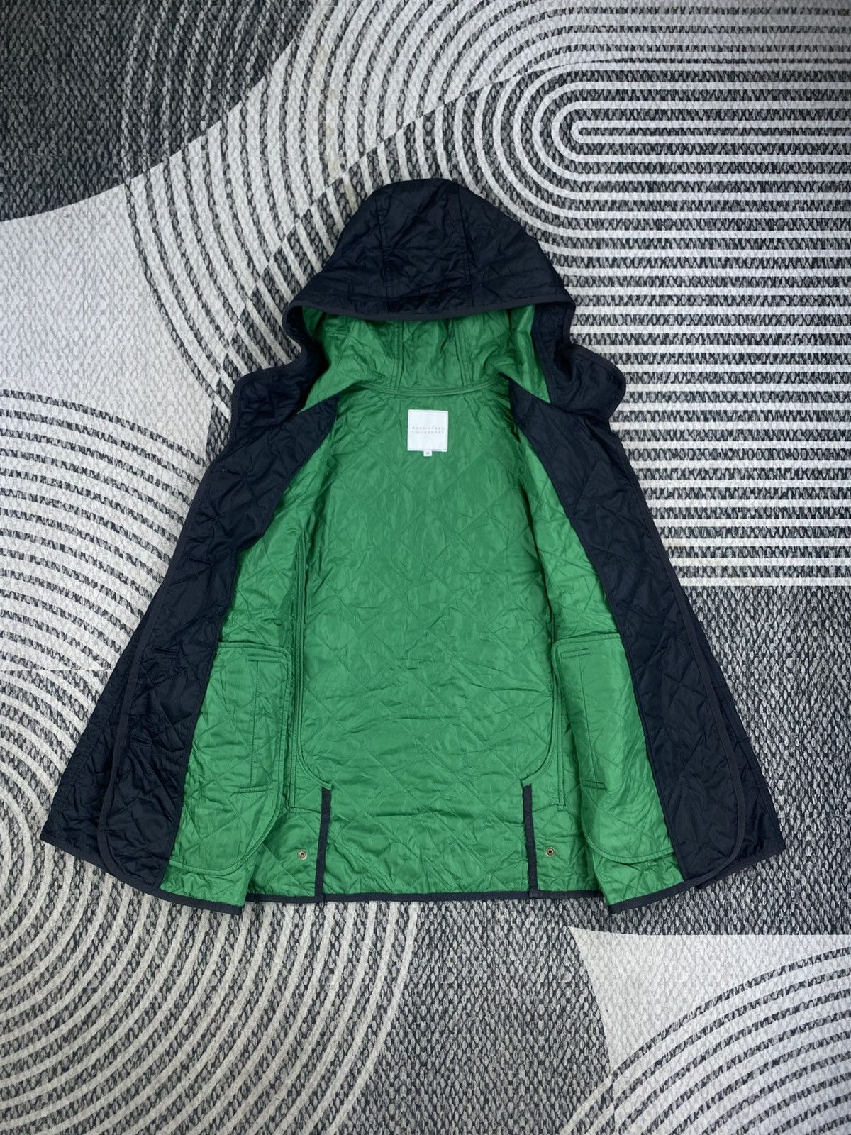Mackintosh Vtg Mackintosh Philosophy Quilted Lining Green Hooded Jacket Size US S / EU 44-46 / 1 - 5 Thumbnail