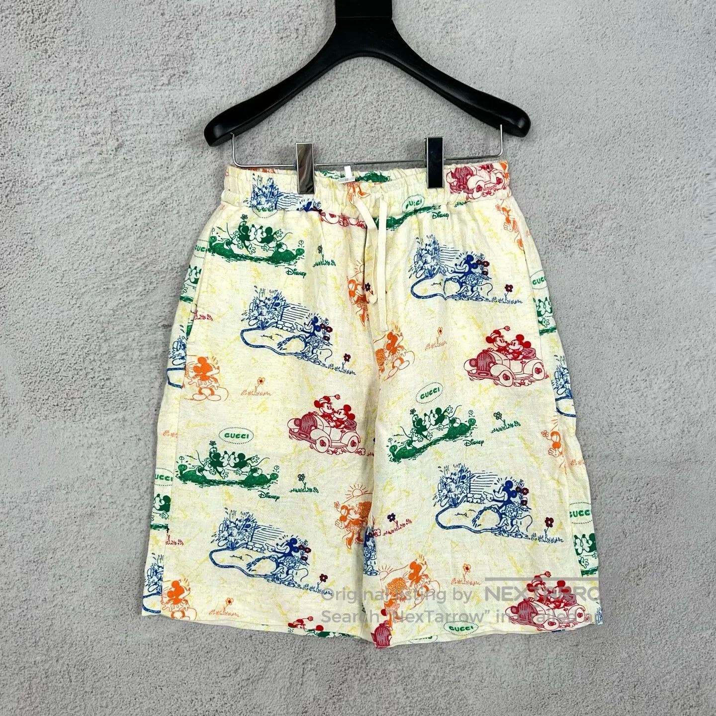 Gucci Guicci Disney-patterned full-print straight-leg casual sho Size US 30 / EU 46 - 1 Thumbnail