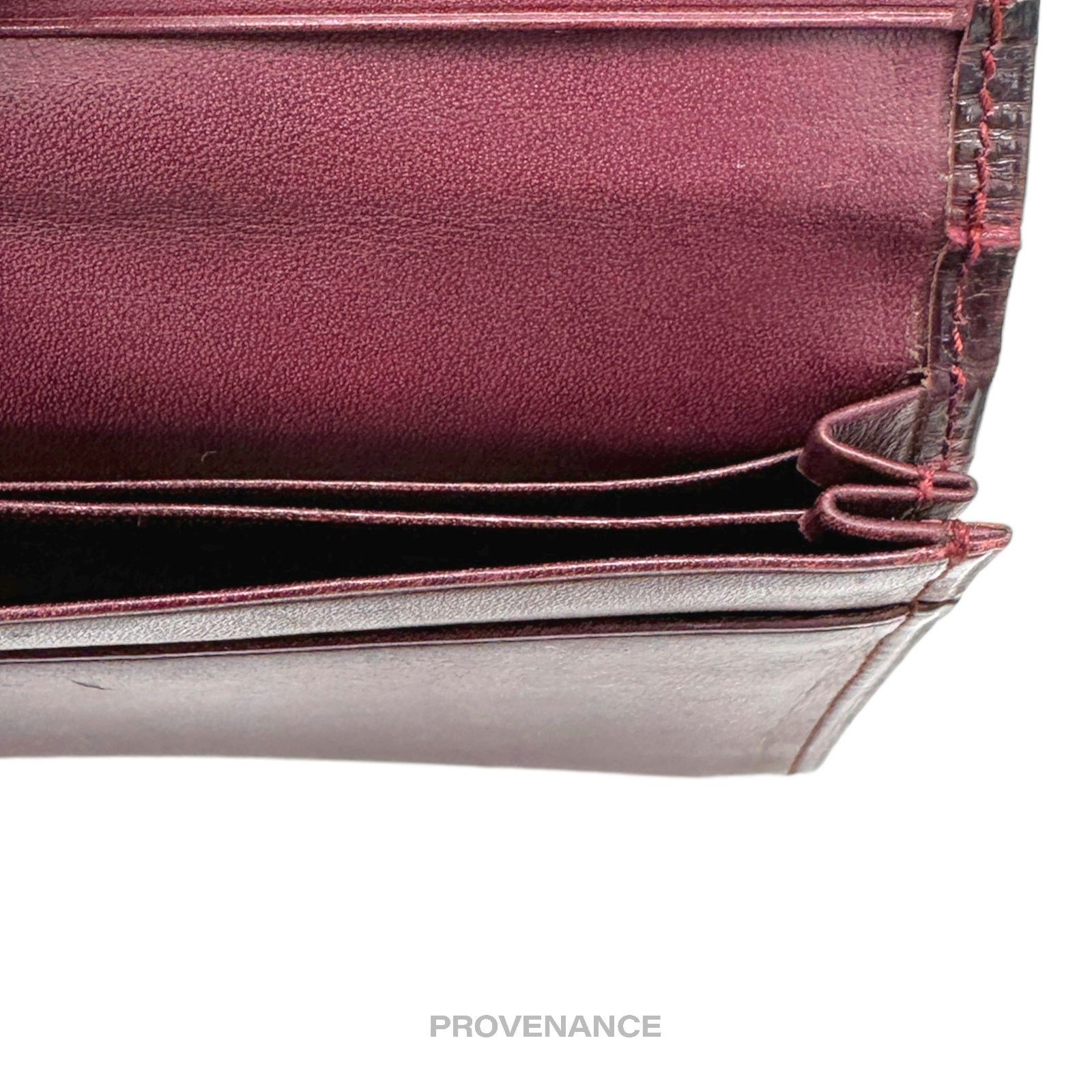 Givenchy 🔴 Givenchy Pocket Organizer Wallet - Burgundy Crocodile Size ONE SIZE - 7 Thumbnail