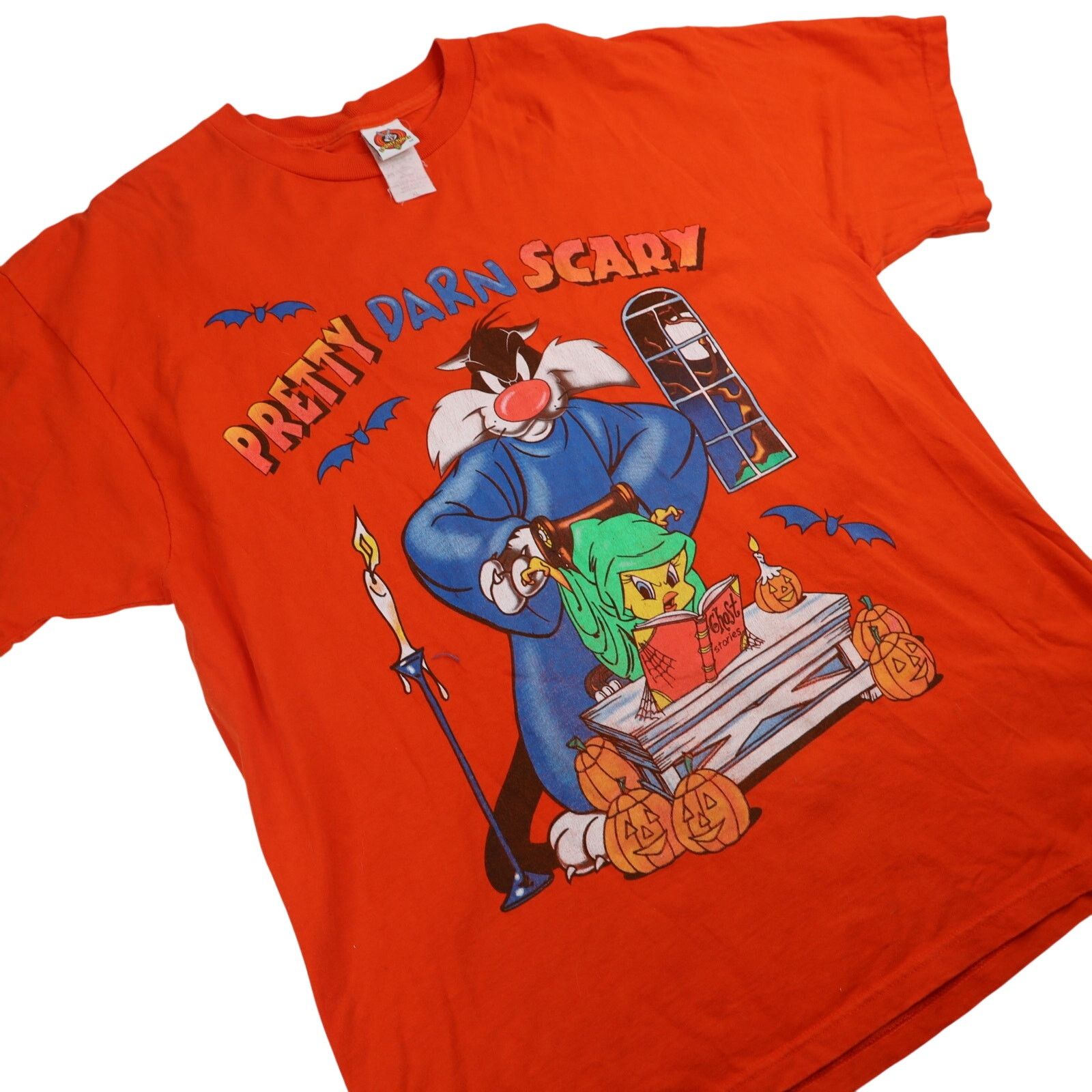 Vintage × Warner Bros Vintage Looney Tunes Halloween Graphic T Shirt Size US XL / EU 56 / 4 - 3 Thumbnail