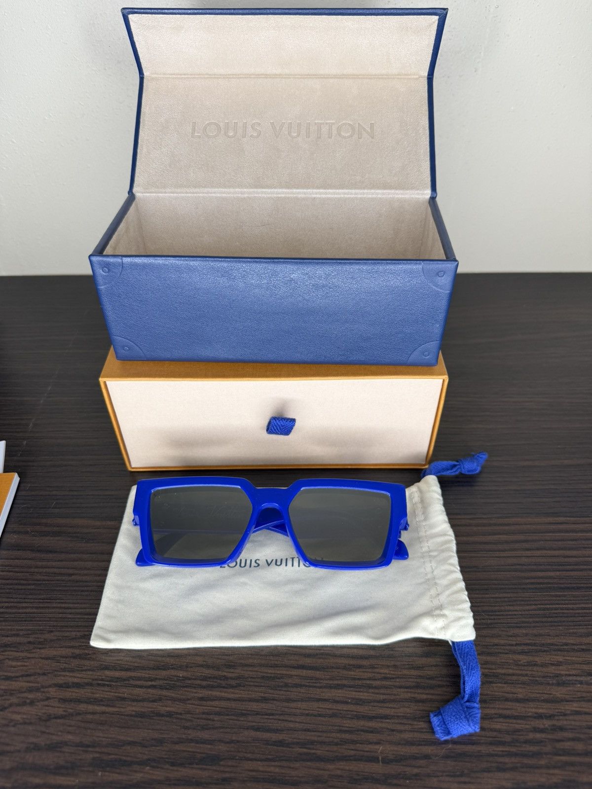 Louis Vuitton × Virgil Abloh Louis Vuitton millionaires sunglasses blue mirror Size ONE SIZE - 2 Thumbnail