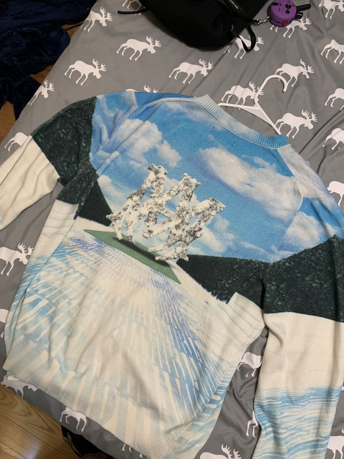 Amiri Amiri sky blue sweater Size US XXL / EU 58 / 5 - 1 Thumbnail