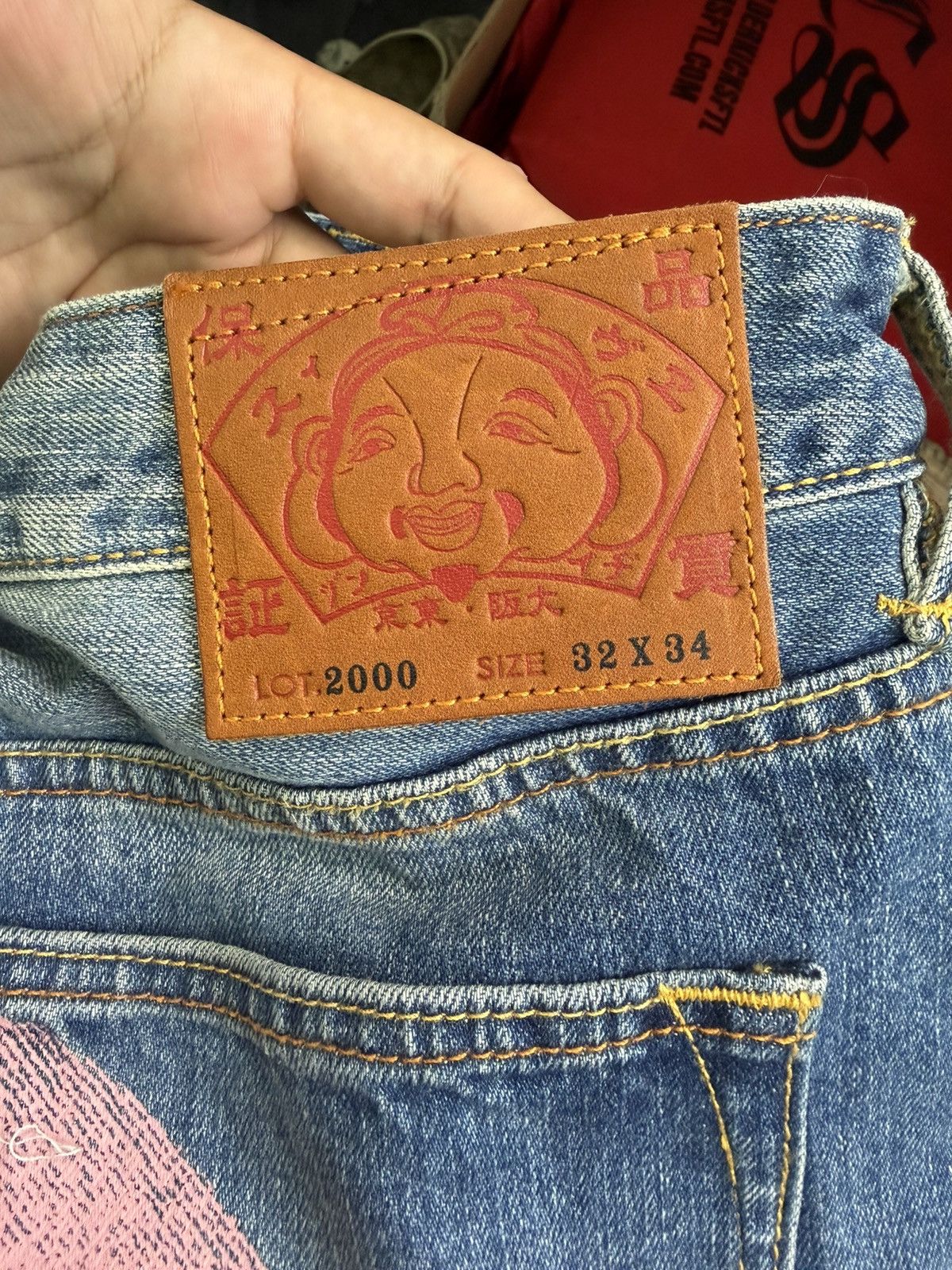 Evisu EVISU Daicock Print Baggy-Fit Jeans Size US 32 / EU 48 - 4 Thumbnail