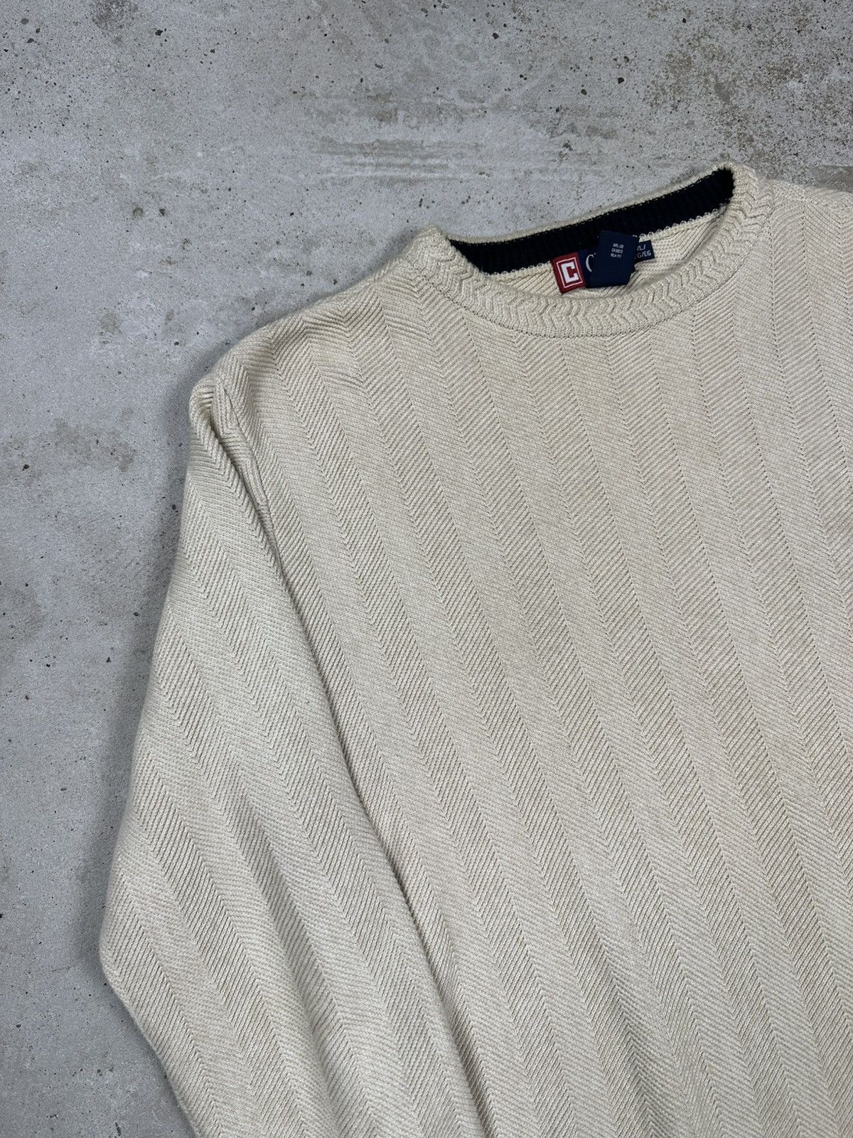 Chaps Ralph Lauren × Polo Ralph Lauren × Vintage Vintage Y2K Chaps Ralph Lauren Beige Knit Sweater Jumper Size US XL / EU 56 / 4 - 5 Thumbnail
