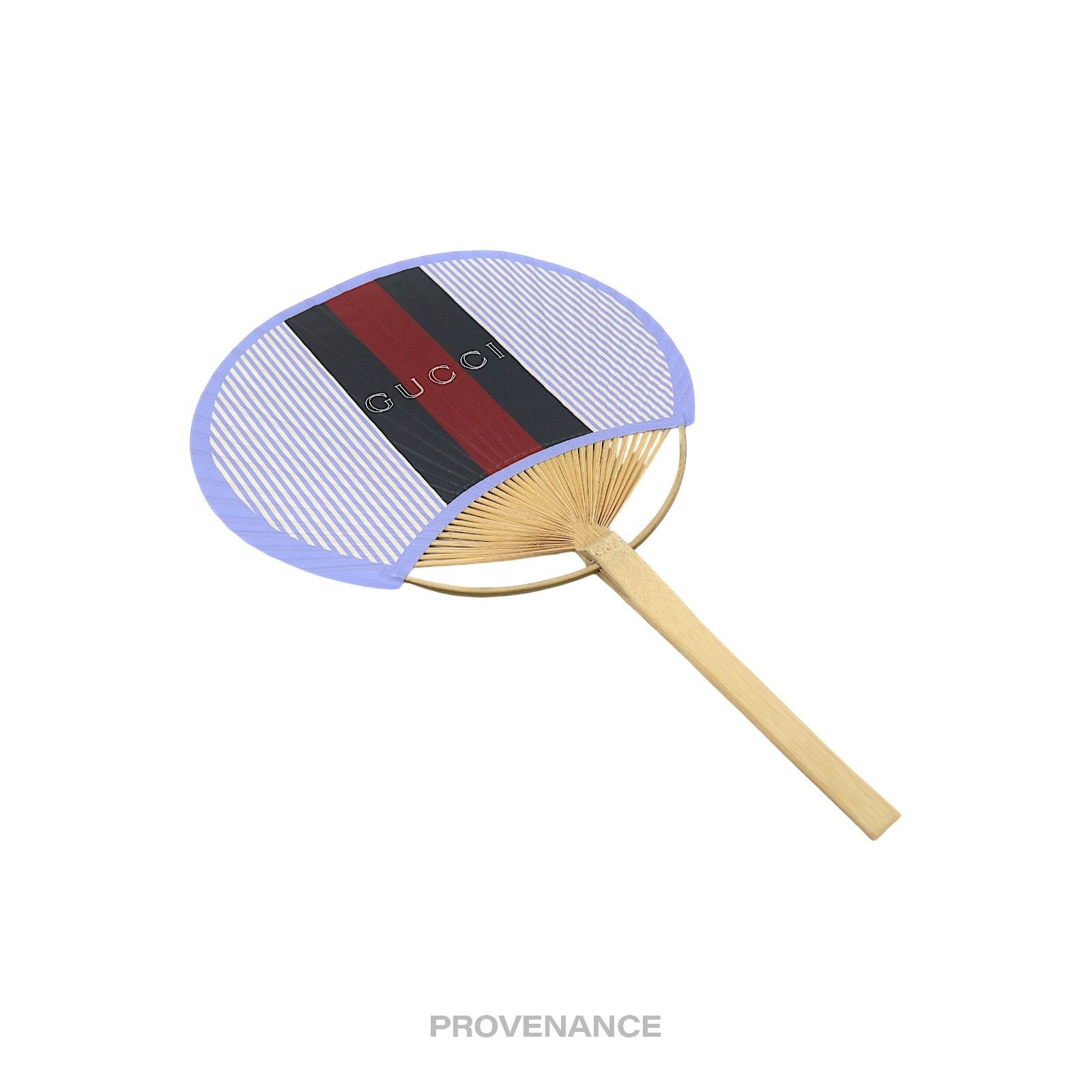 Gucci 🔴 Gucci Web Logo Bamboo Hand Fan - Black/Red Striped Size ONE SIZE - 4 Thumbnail