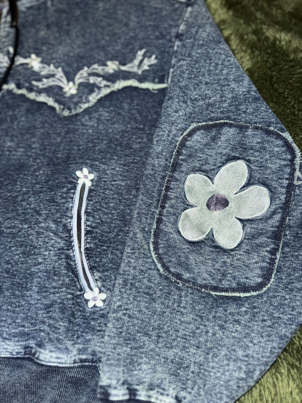 Penfield [M] NICK GEAR x Penfield Flower Logo Hoodie Zip-Up Indigo Size US M / EU 48-50 / 2 - 3 Thumbnail