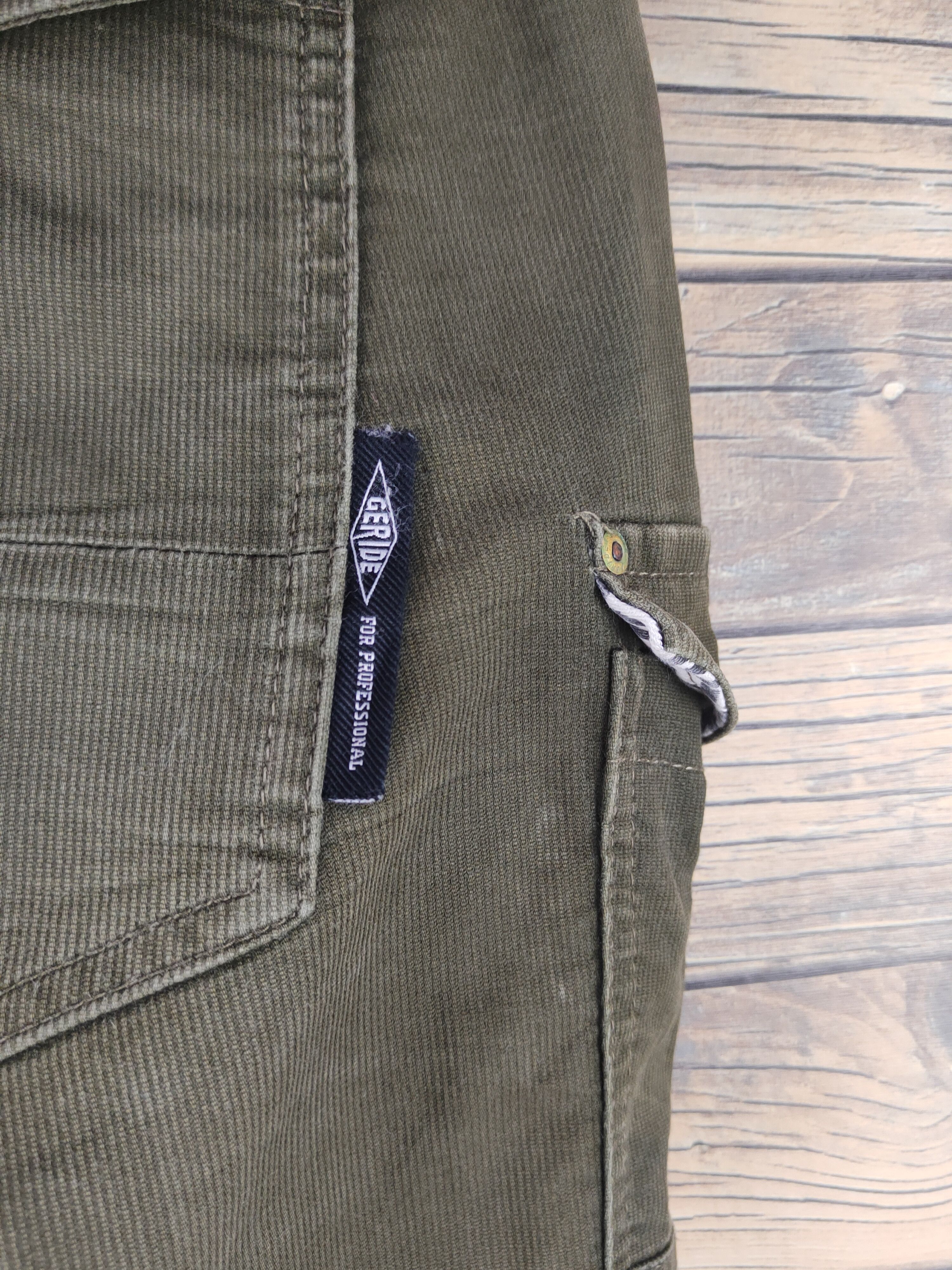 Japanese Brand Geride Olive Multipocket Tactical Cargo Pants #W2264 Size US 38 / EU 54 - 11 Thumbnail