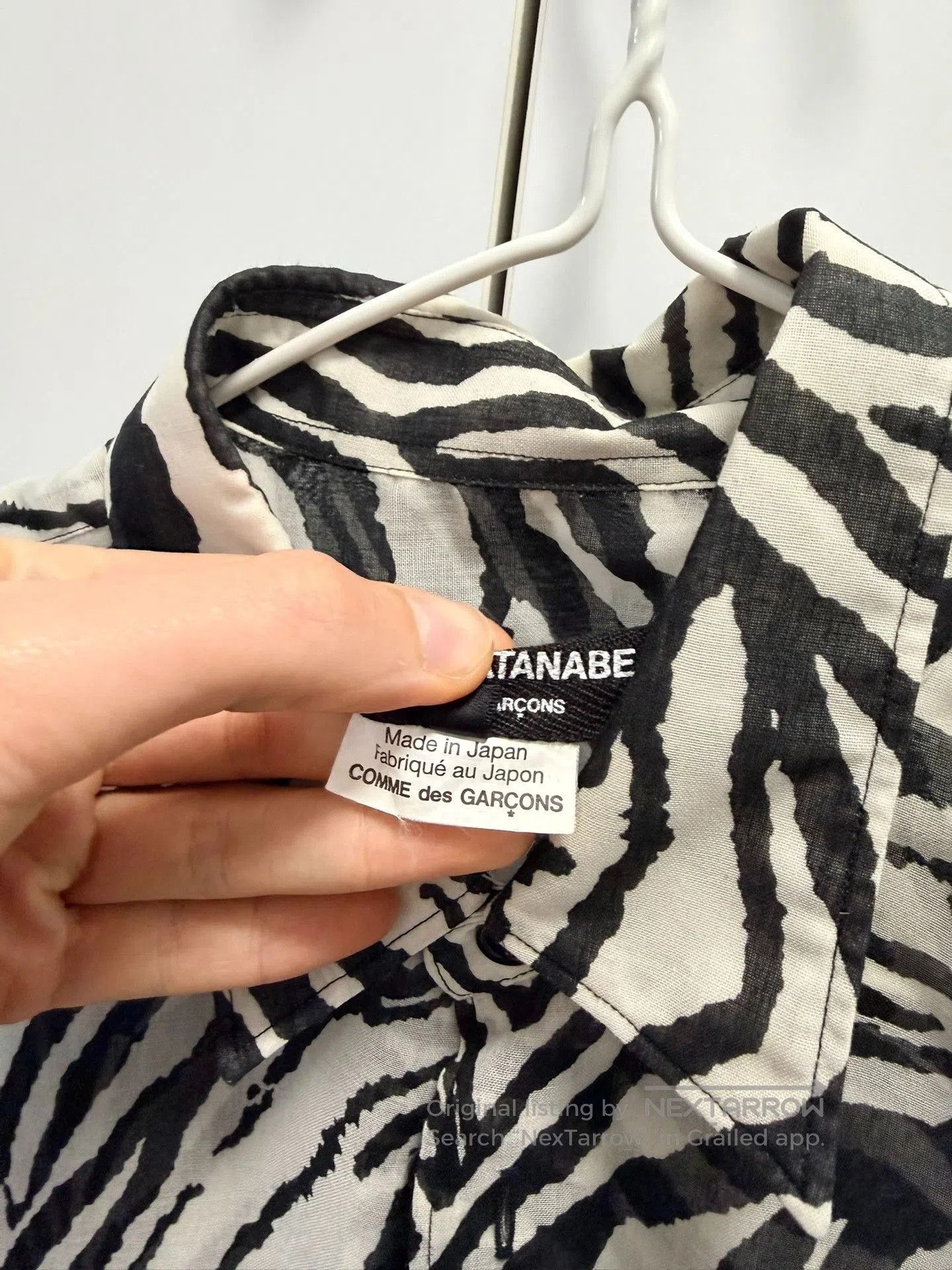 Junya Watanabe Junya Watanabe Zebra Print Long Shirt. Size S / US 4 / IT 40 - 4 Thumbnail
