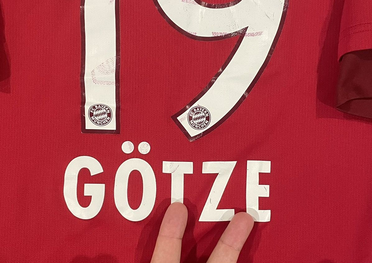 Adidas Adidas 2014 Bayern Munich Gotze #19 Soccer Jersey Mens Large Size US L / EU 52-54 / 3 - 9 Thumbnail