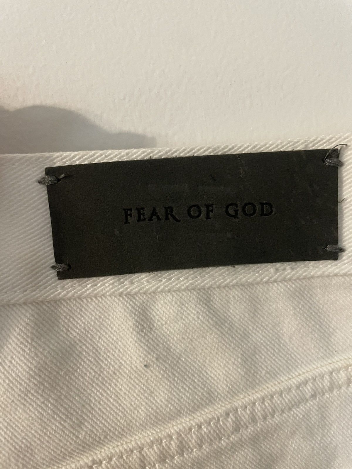 Fear of God Fear of god white denim size 33 Size US 33 - 4 Thumbnail
