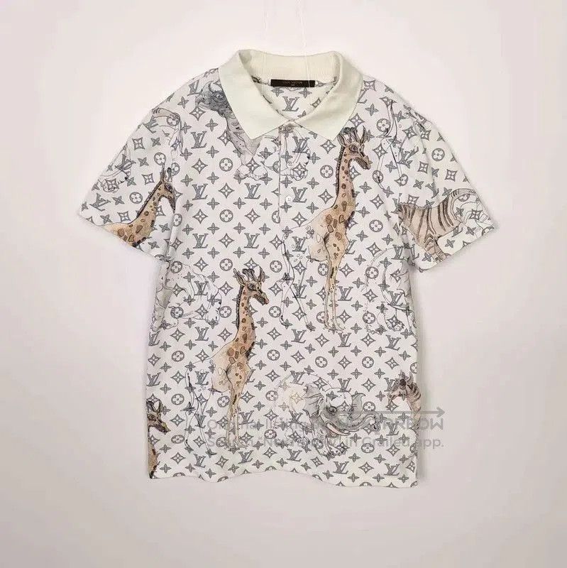 Louis Vuitton Louis Vuitton White Cotton Men's Polo Shirt . Size US S / EU 44-46 / 1 - 1 Thumbnail