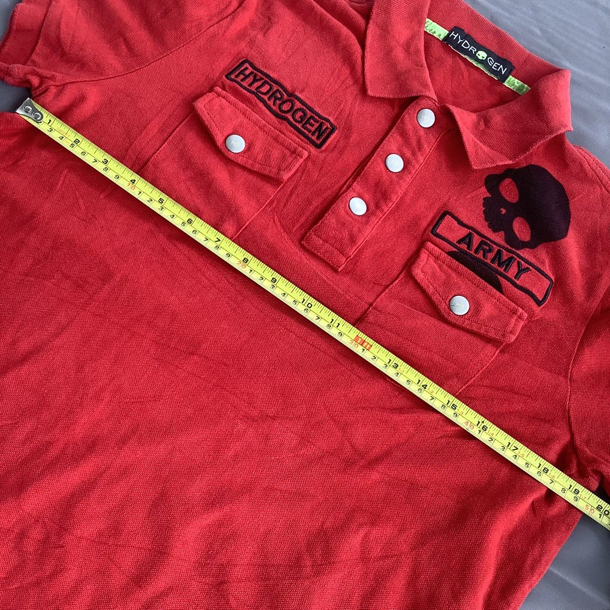 HYDROGEN Hydrogen Y2K Skull Polo Shirt Like If6w9 Style Size US L / EU 52-54 / 3 - 10 Thumbnail