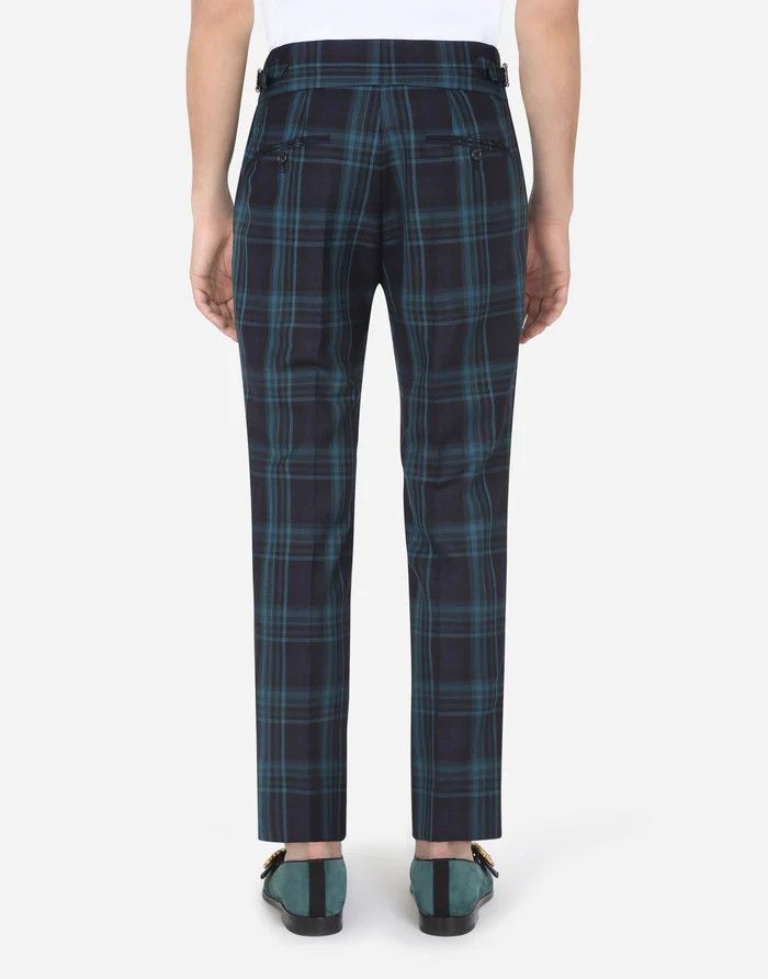 Dolce & Gabbana o1y0125 Checked Casual Pant in Multicolor Size US 30 / EU 46 - 3 Thumbnail