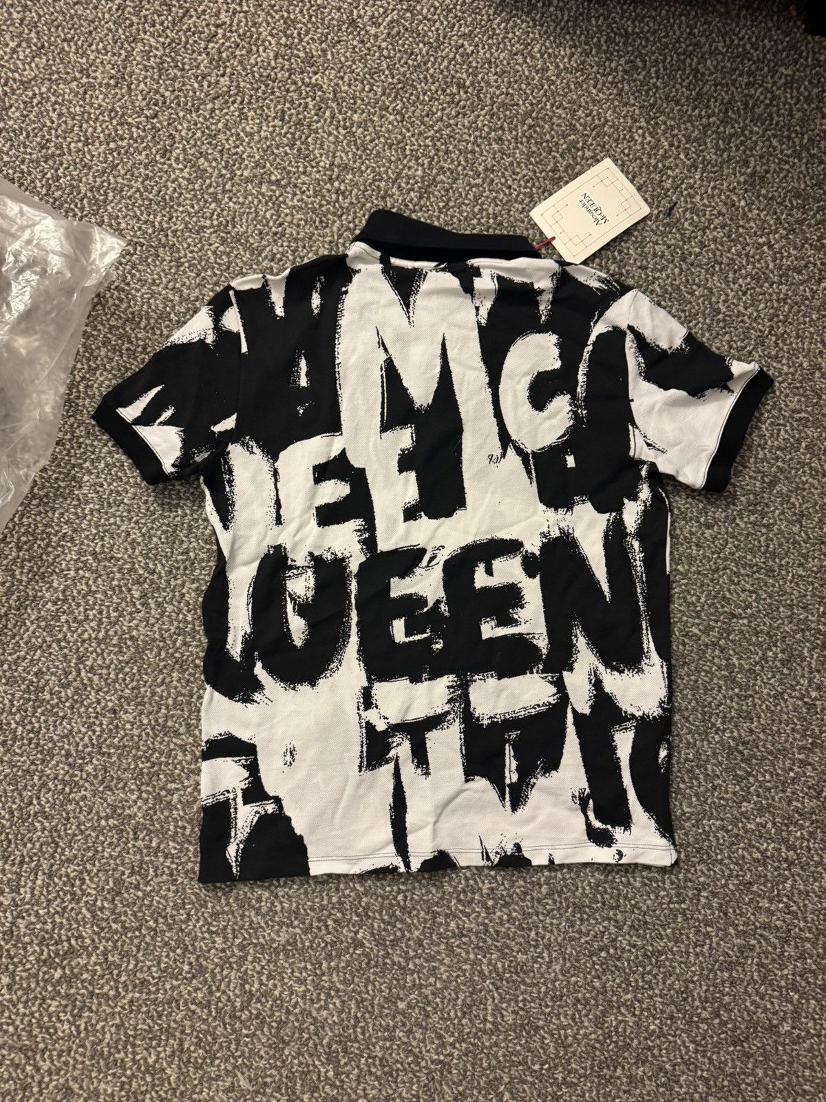 Alexander McQueen Alexander McQueen Graffiti Polo Size US M / EU 48-50 / 2 - 2 Thumbnail