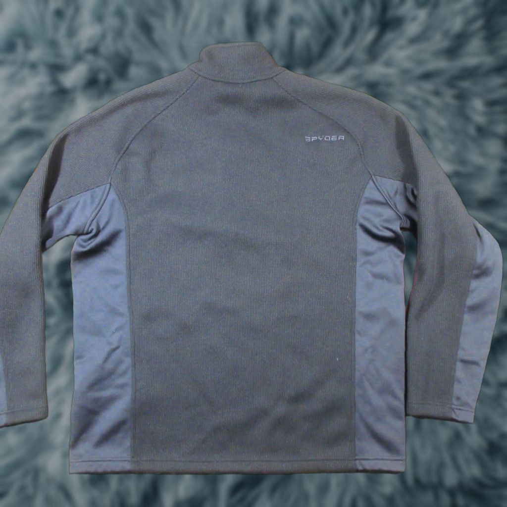 Spyder Spyder Core Sweater Pullover Mens 2XL Black Mock Neck 1/4 Zip Lightweight Thermal Knit Size US XXL / EU 58 / 5 - 1 Thumbnail