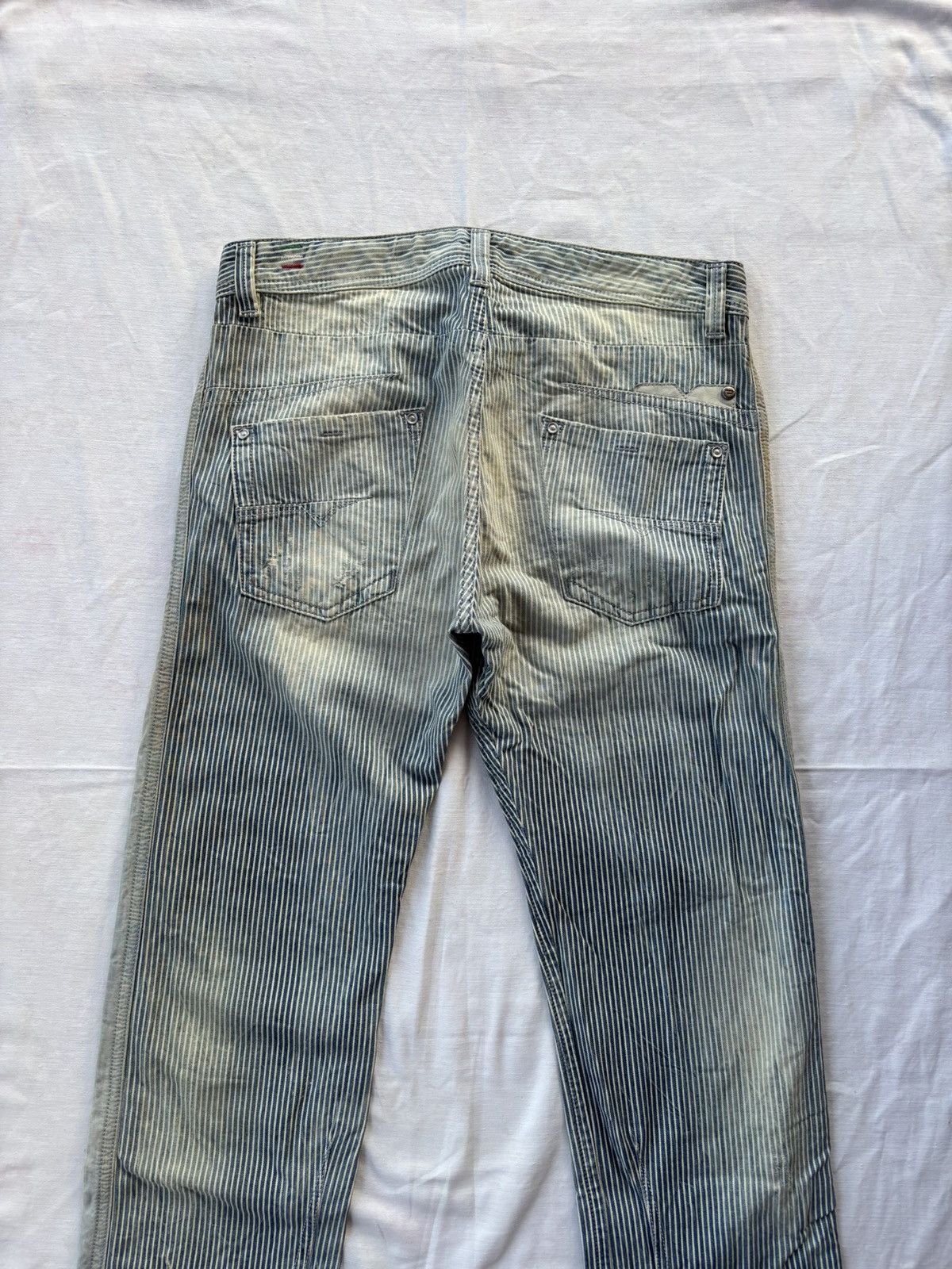 Diesel BUY IT NOW🔥DIESEL DARRON FADED STRIPE DISTRESSED DENIM JEANS Size US 31 - 6 Thumbnail