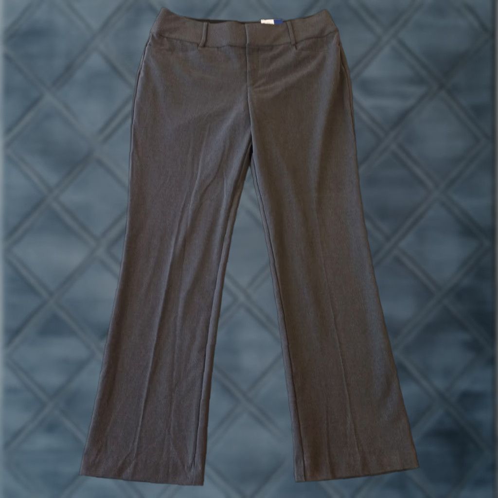 Apt. 9 Apt. 9 Dress Pants Womens Size 12 Gray Bootcut Tummy Control 33x30.5 New Size 34" / US 12 / IT 48 - 1 Thumbnail