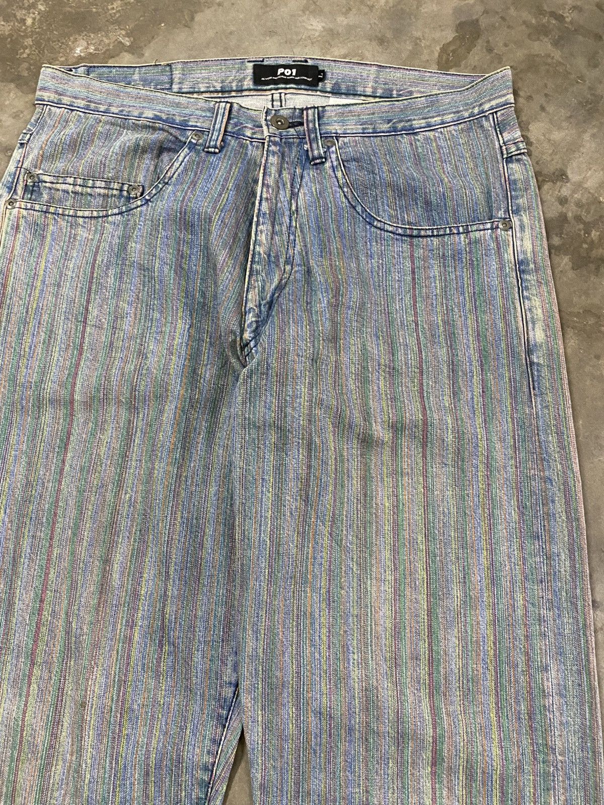Hysteric Glamour × If Six Was Nine × Tornado Mart Baggy Jeans P01 Multicolour Jeans Thread @243 Size US 32 / EU 48 - 5 Thumbnail