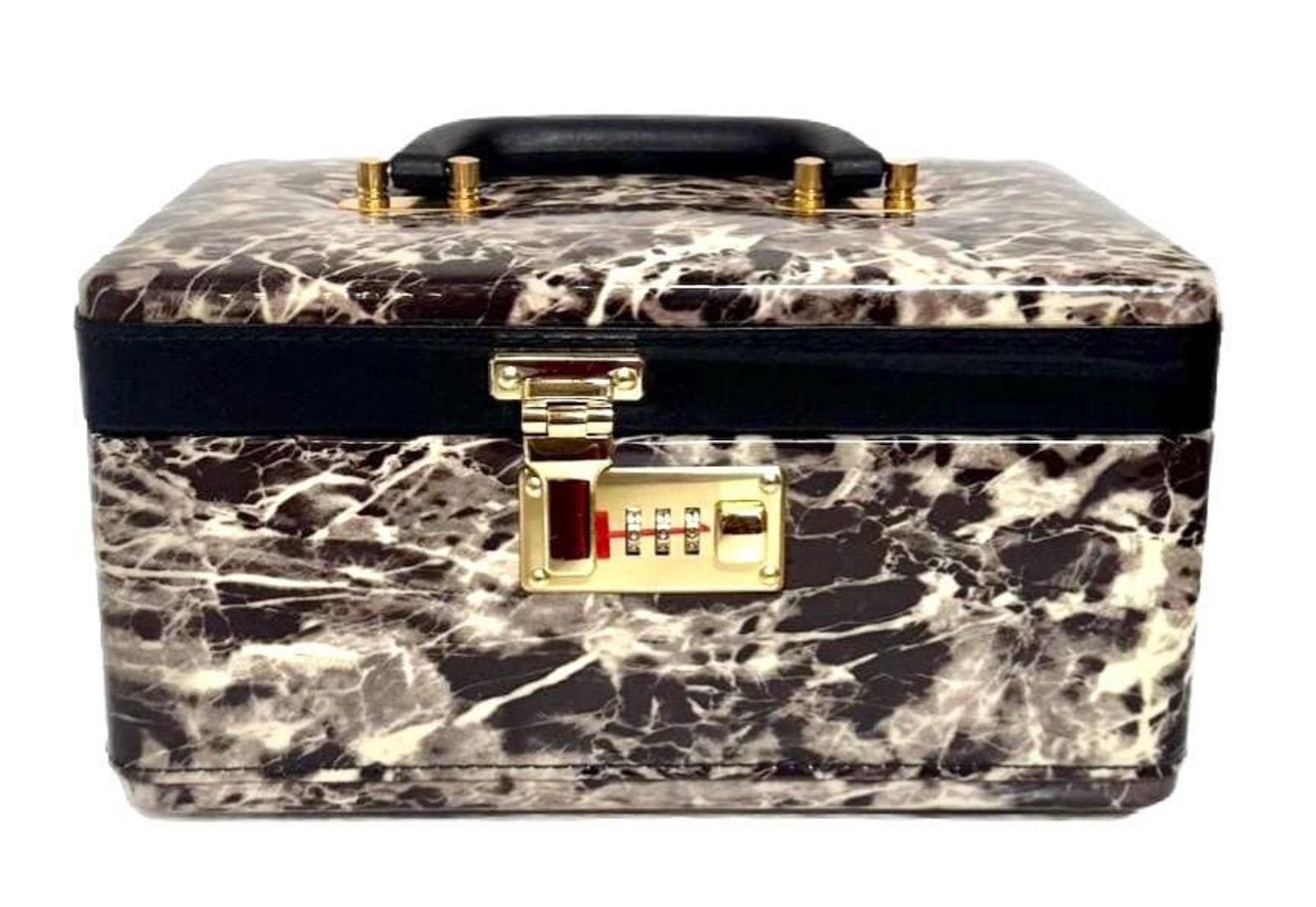 Other Jewelry Briefcase Box Medium PU Leather Storage Case Mirror Size ONE SIZE - 1 Thumbnail
