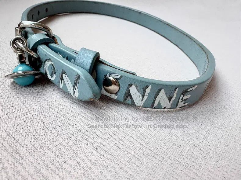 Vivienne Westwood Vivienne Westwood Blue graffiti Saturn Chocker collar Size ONE SIZE - 3 Thumbnail