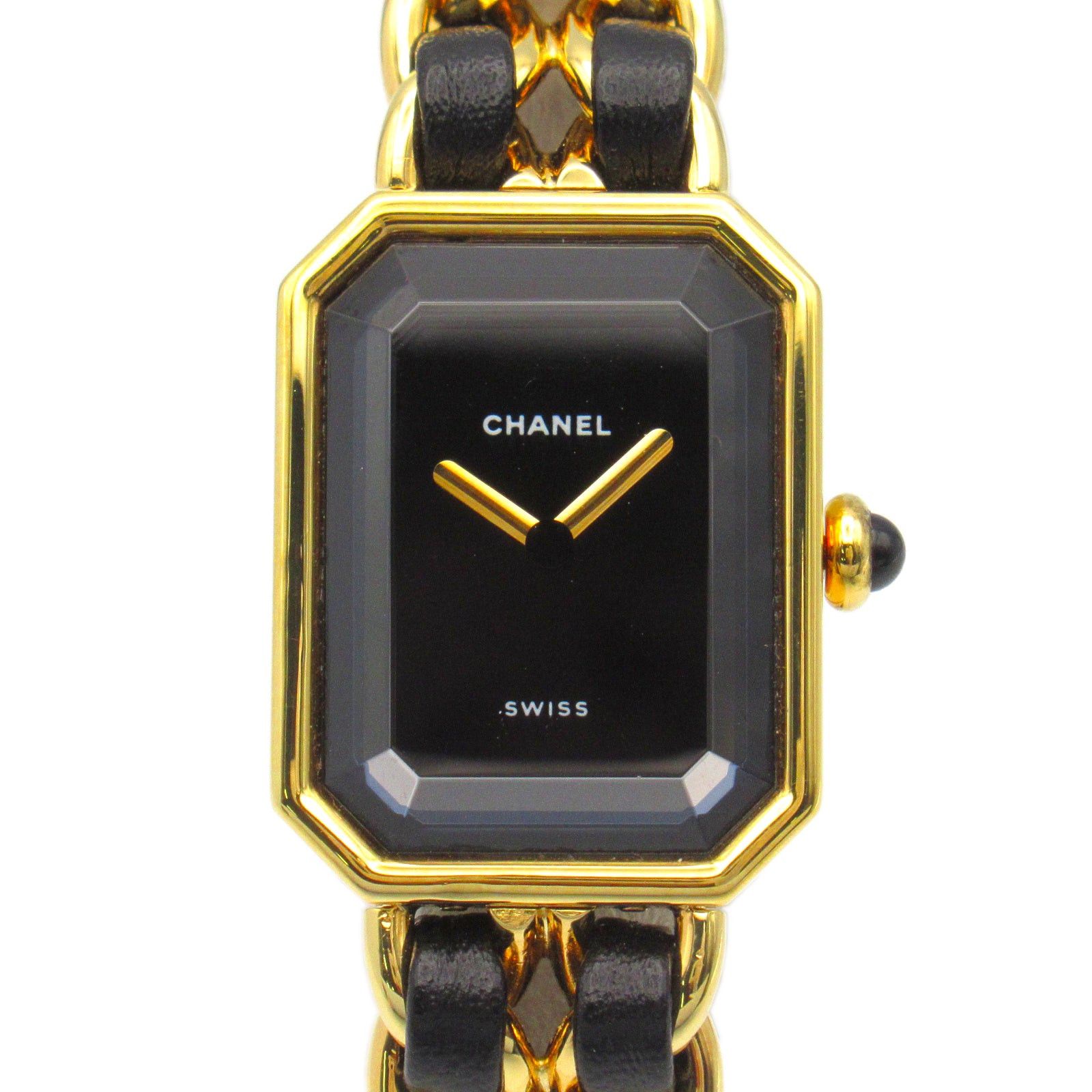 Chanel Chanel Premier S Women Watch Quartz Gp (Gold Plated) Leather Black Size ONE SIZE - 1 Thumbnail