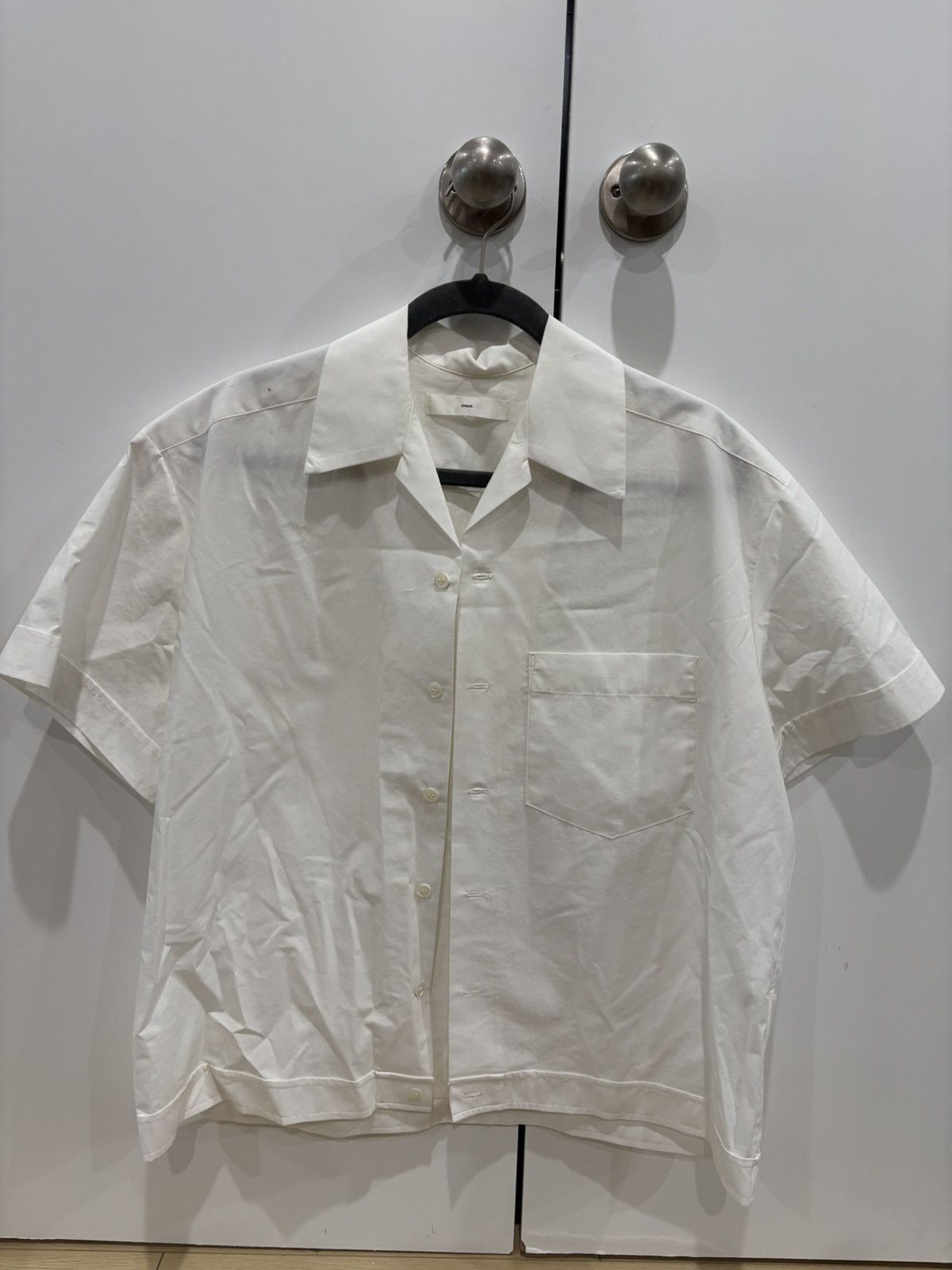 SMOCK SMOCK Bongo Shirt in Organic Poplin White Size US S / EU 44-46 / 1 - 1 Thumbnail