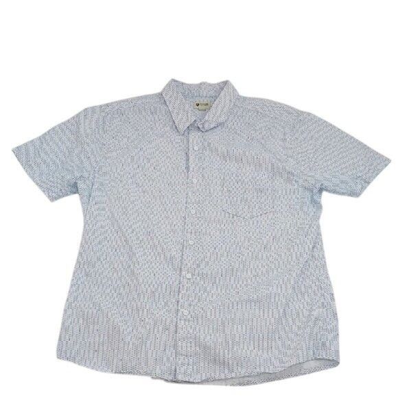Haggar Haggar Button Down Shirt White Blue Nautical Short Sleeve XL Size US XL / EU 56 / 4 - 1 Thumbnail