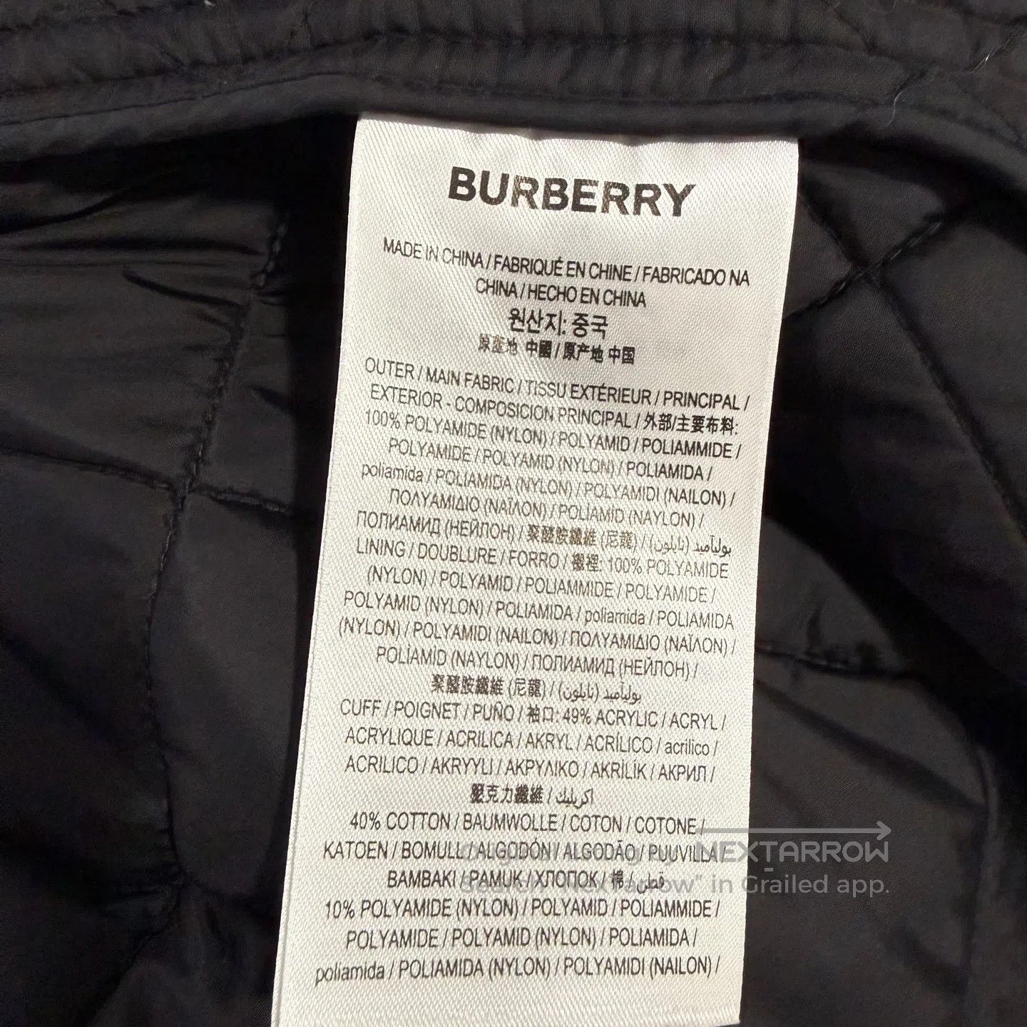 Burberry Burberry Embroidered Padded Jacket| Size US L / EU 52-54 / 3 - 5 Thumbnail