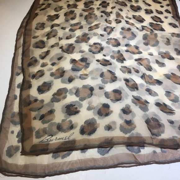 Vintage Vintage Burnel Leopard Animal Print Long Scarf Size ONE SIZE - 2 Thumbnail