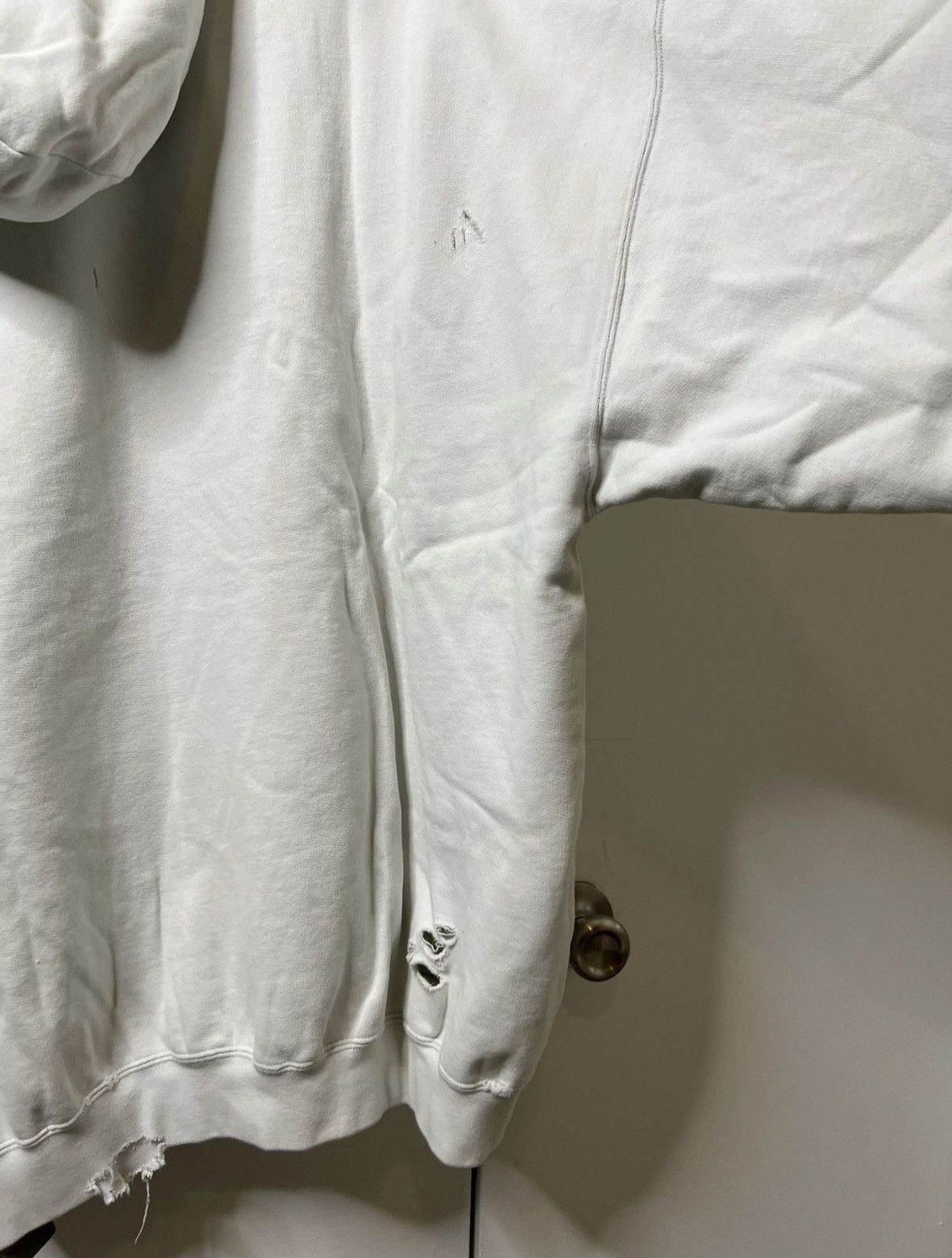 Balenciaga Balenciaga “Hi My Name Is” FW21 Distressed Hoodie Size US S / EU 44-46 / 1 - 9 Thumbnail