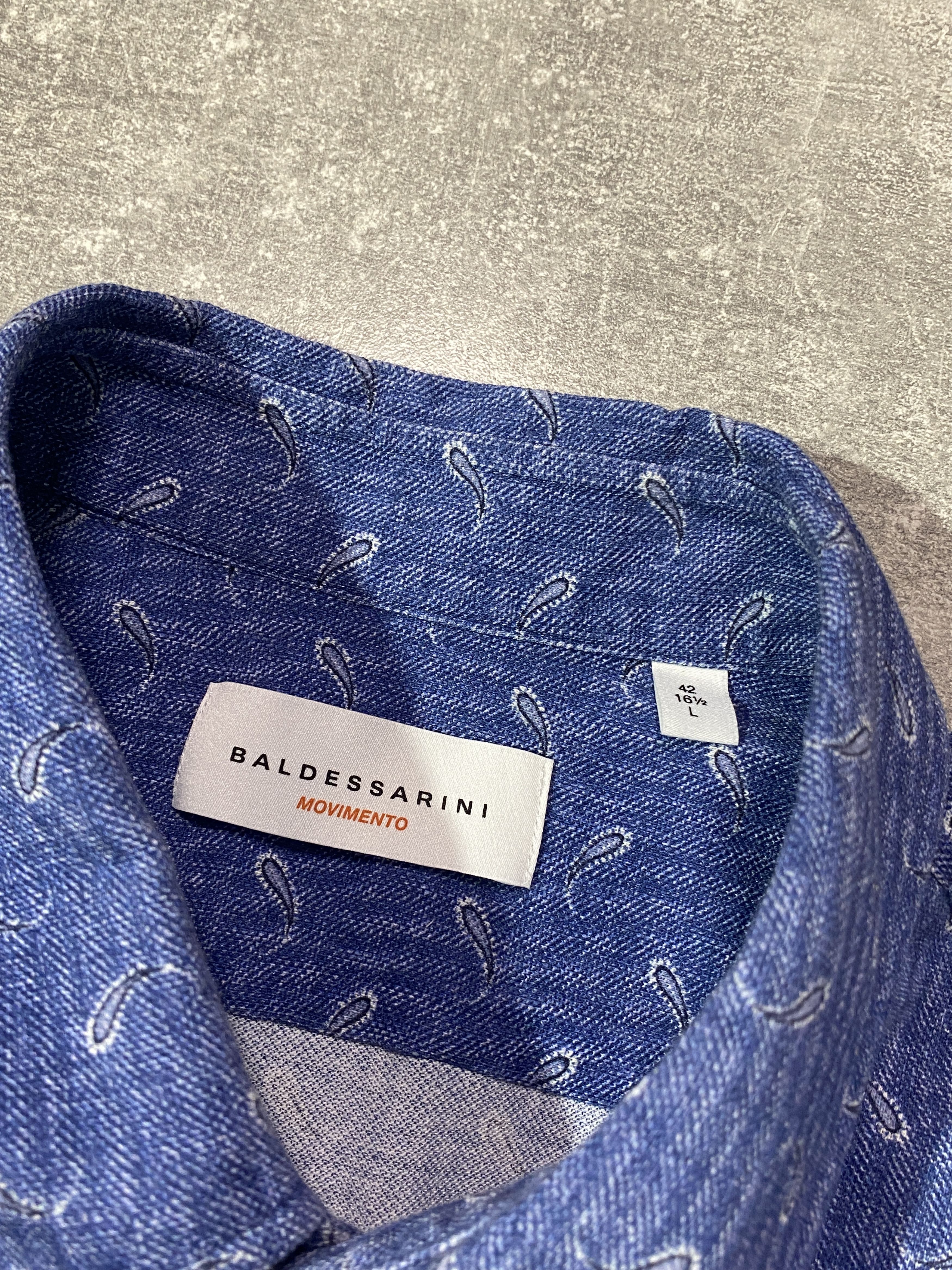 Baldessarini Baldessarini canvas monogram print shirt Size US M / EU 48-50 / 2 - 3 Thumbnail