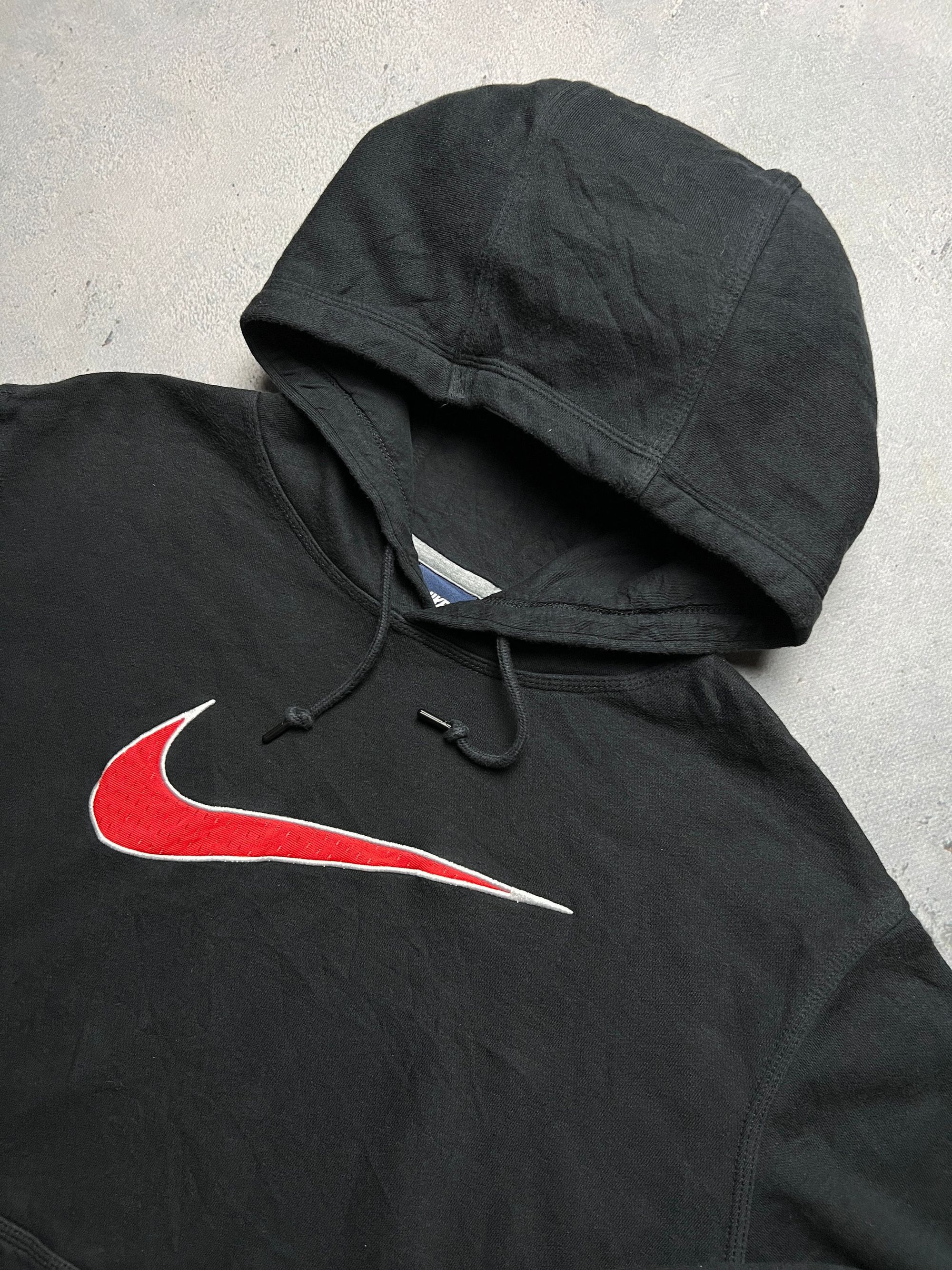 Nike Nike vintage hoodie center swoosh logo spellout y2k crew Size US XL / EU 56 / 4 - 1 Thumbnail