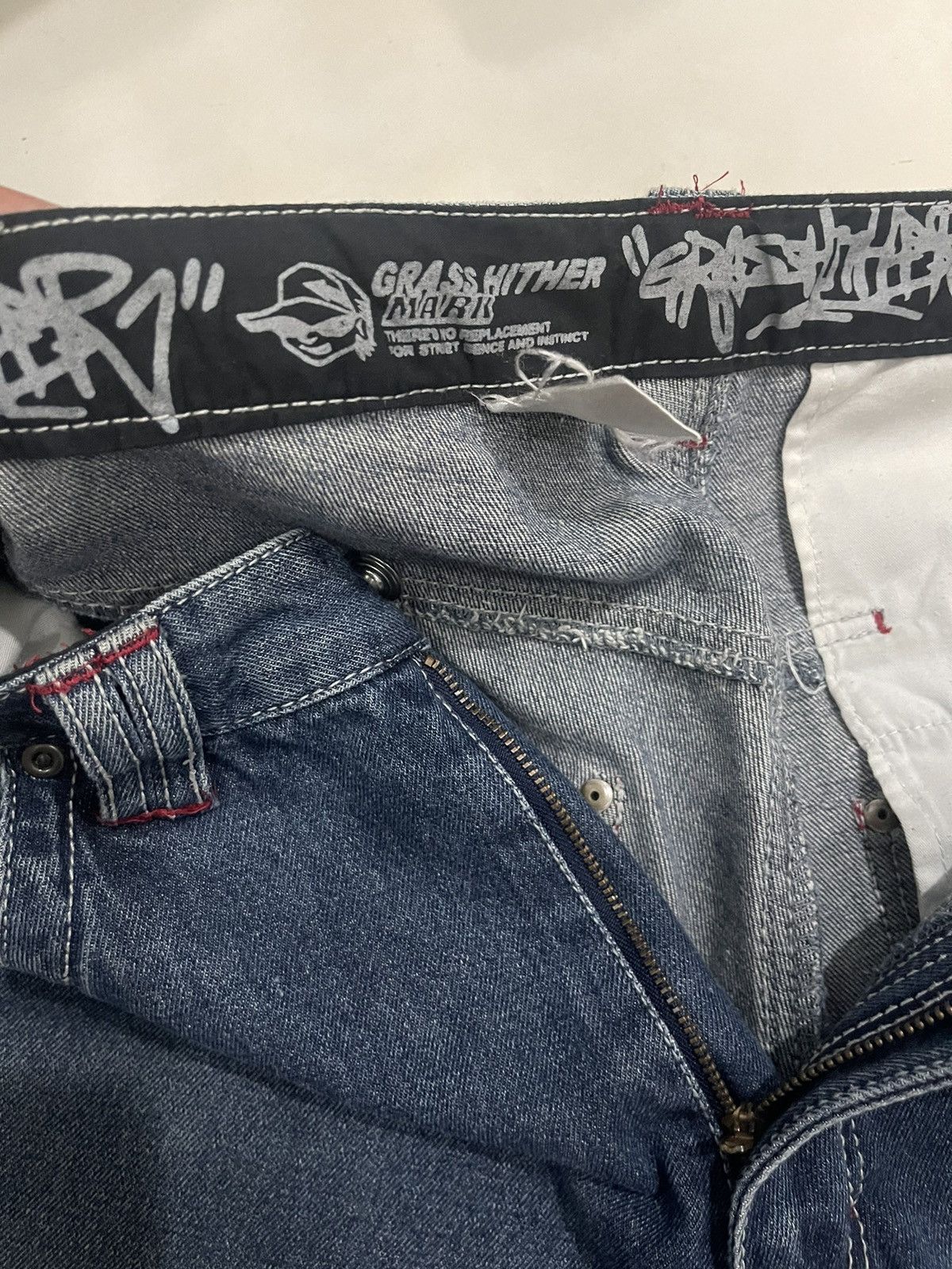 Ecko Unltd. × JNCO GRASS HITHER JORTS Y2K Size US 33 - 7 Thumbnail