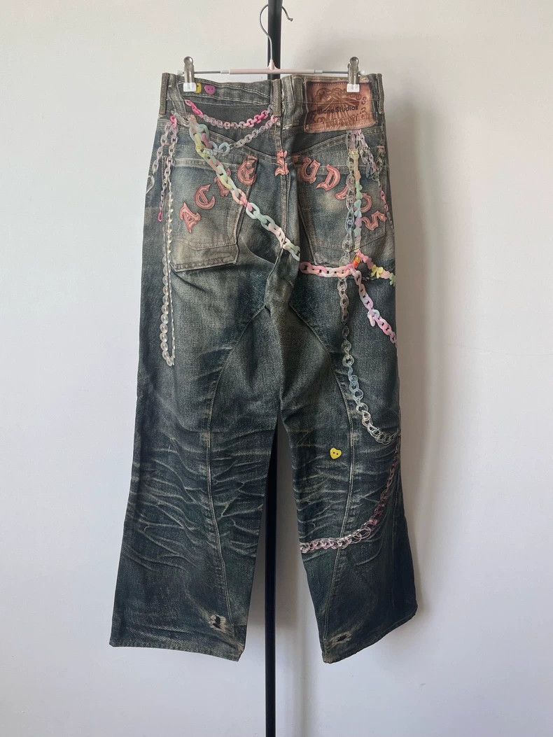 Acne Studios Acne Studios Candy chain 3D printed loose low-waisted wide Size US 28 / EU 44 - 2 Thumbnail