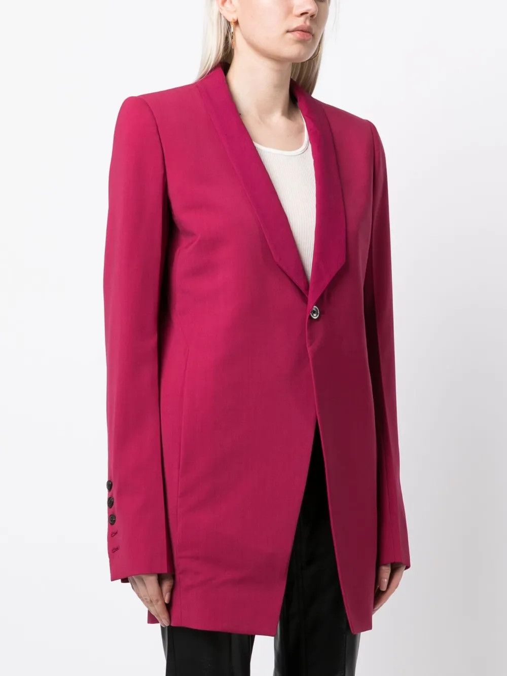 Rick Owens o1y0126 Blazer in Garnet Size S / US 4 / IT 40 - 3 Thumbnail