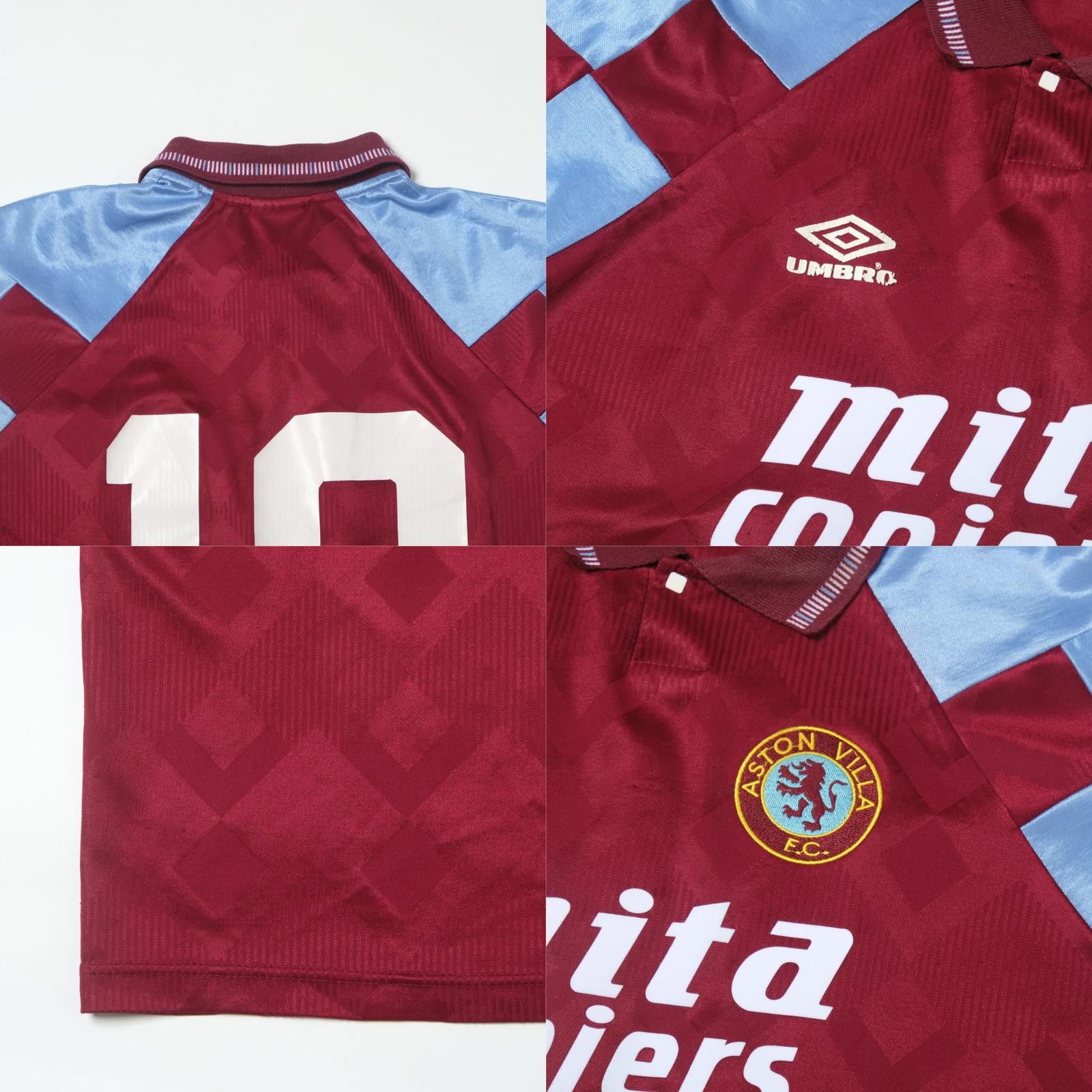 Umbro 1990/92 Aston Villa Home Shirt Umbro Template (XL) Size US XL / EU 56 / 4 - 6 Thumbnail