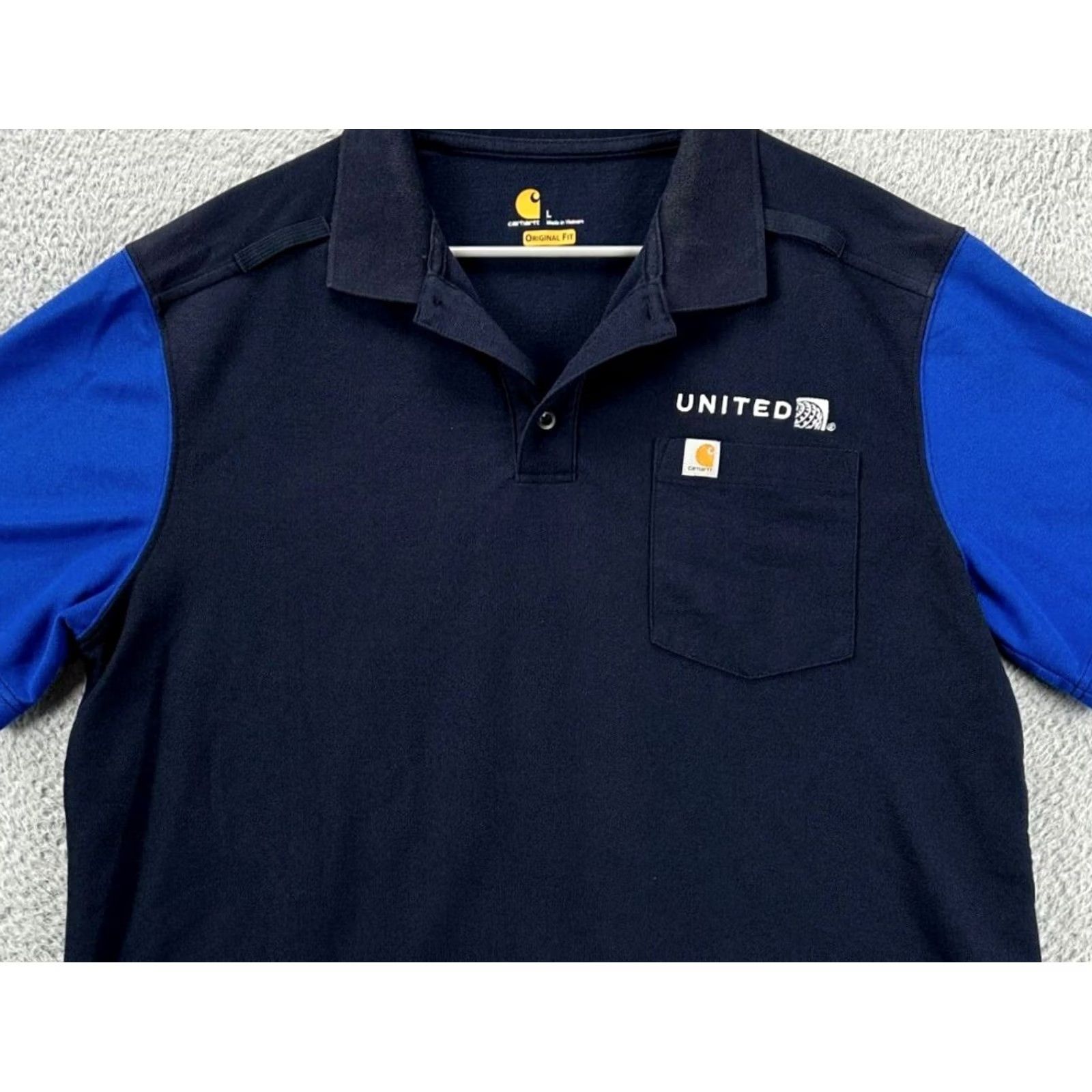 Carhartt Carhartt Polo Shirt Adult Large Black Colorblock Original Fit Workwear Rugby Men Size US L / EU 52-54 / 3 - 2 Thumbnail