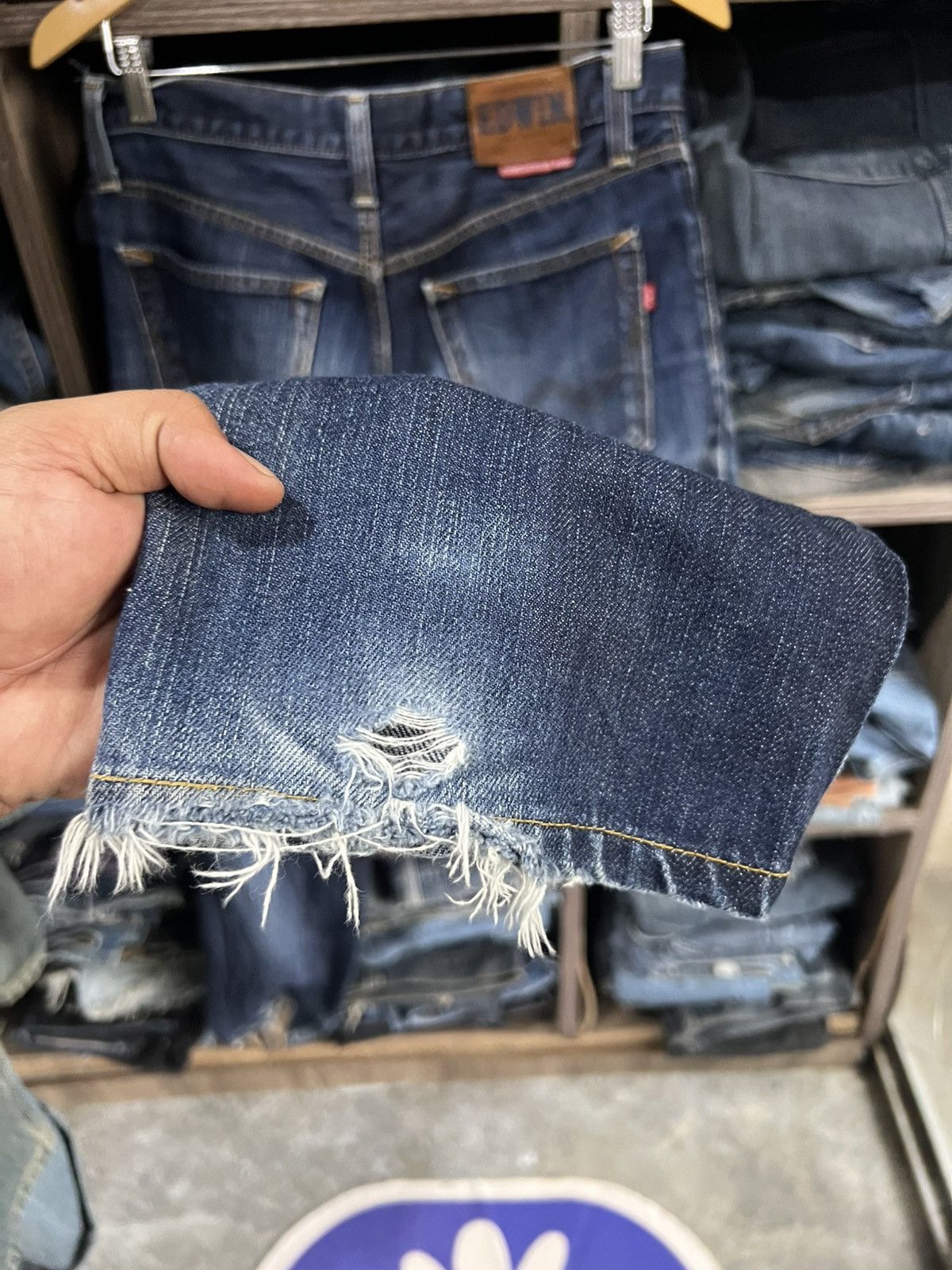 Edwin 🔥Vintage Edwin 402 Distressed Denim Size US 32 / EU 48 - 15 Thumbnail